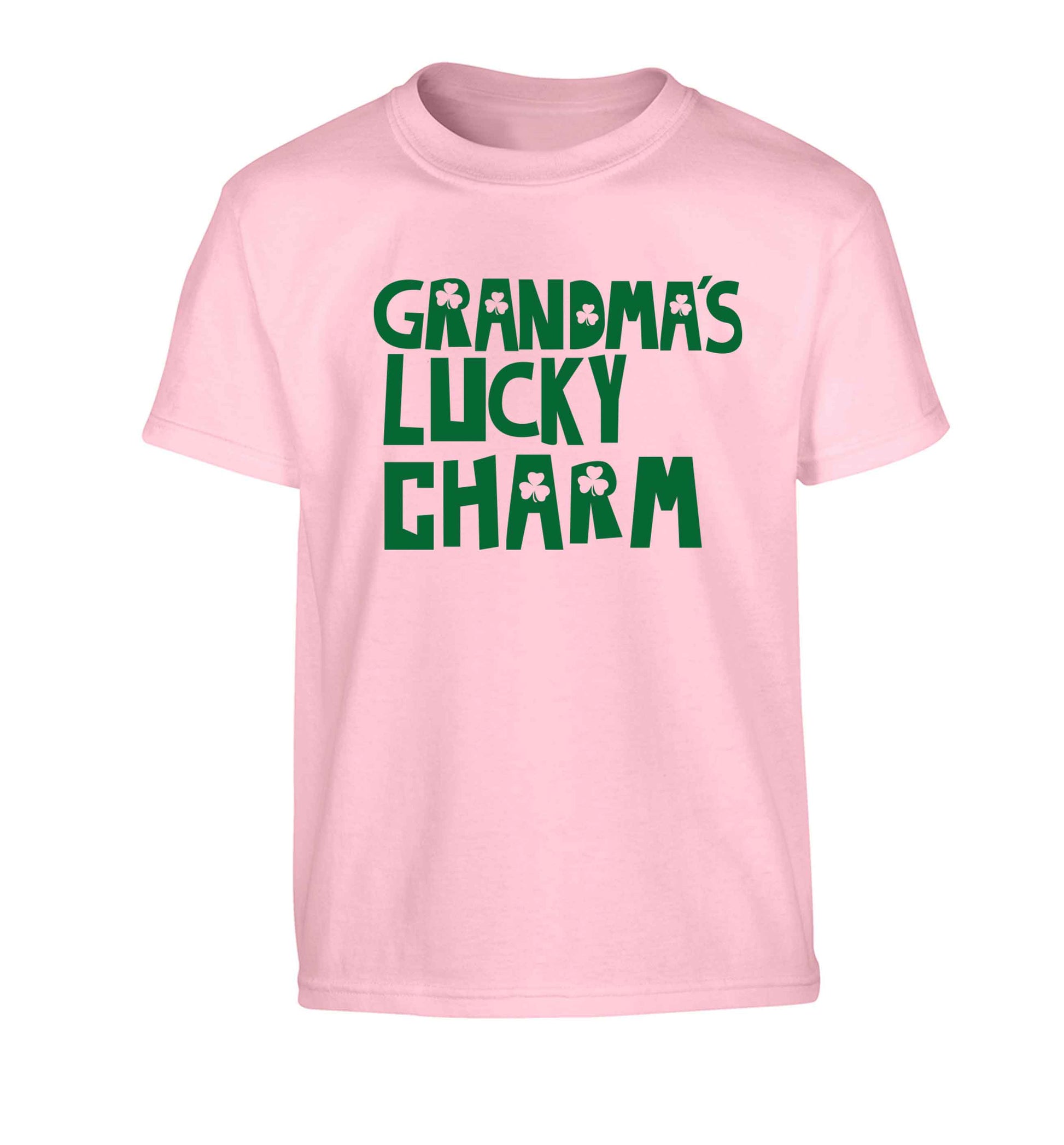 Grandma's lucky charm Children's light pink Tshirt 12-13 Years