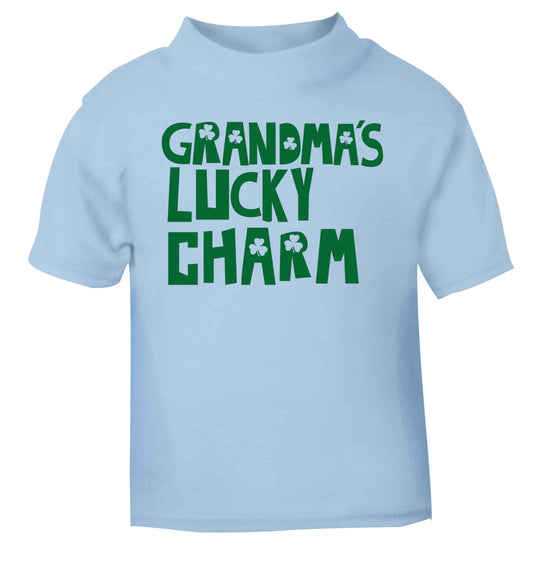 Grandma's lucky charm light blue baby toddler Tshirt 2 Years