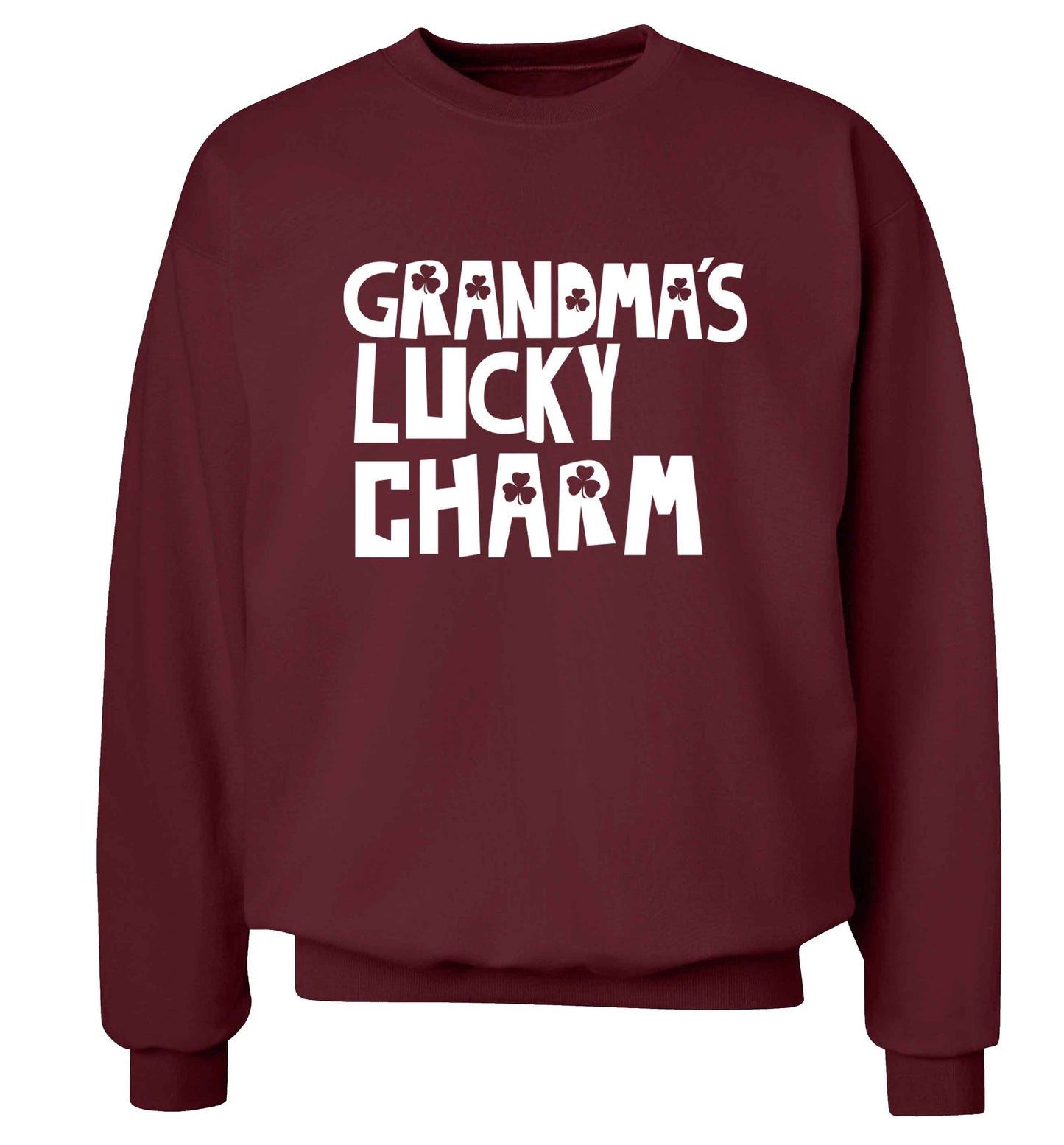 Grandma's lucky charm adult's unisex maroon sweater 2XL