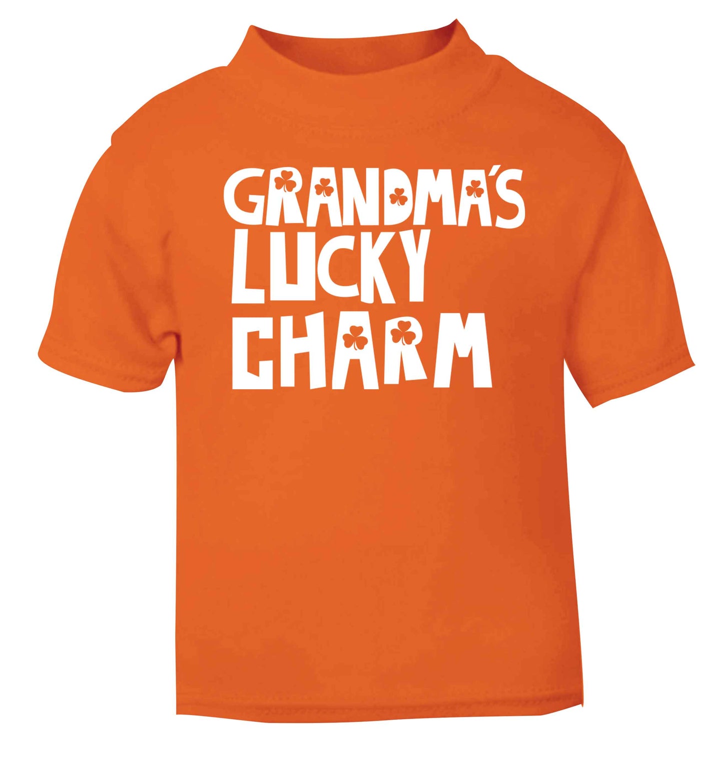 Grandma's lucky charm orange baby toddler Tshirt 2 Years