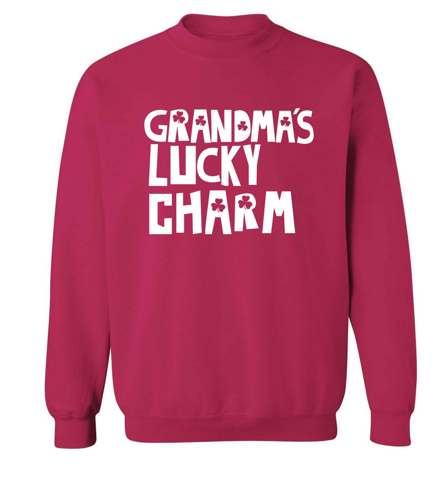Grandma's lucky charm adult's unisex pink sweater 2XL