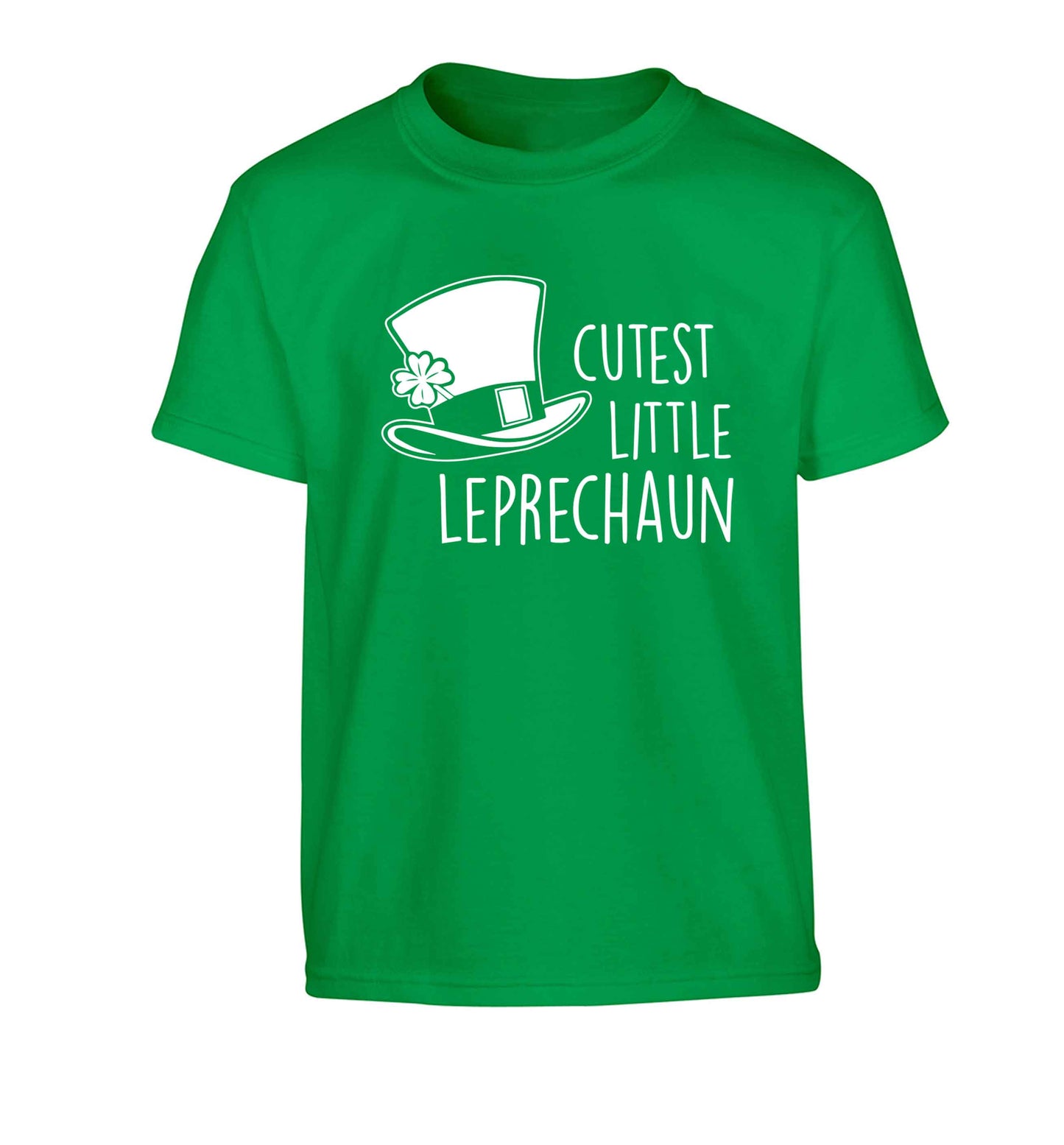Cutest little leprechaun Children's green Tshirt 12-13 Years
