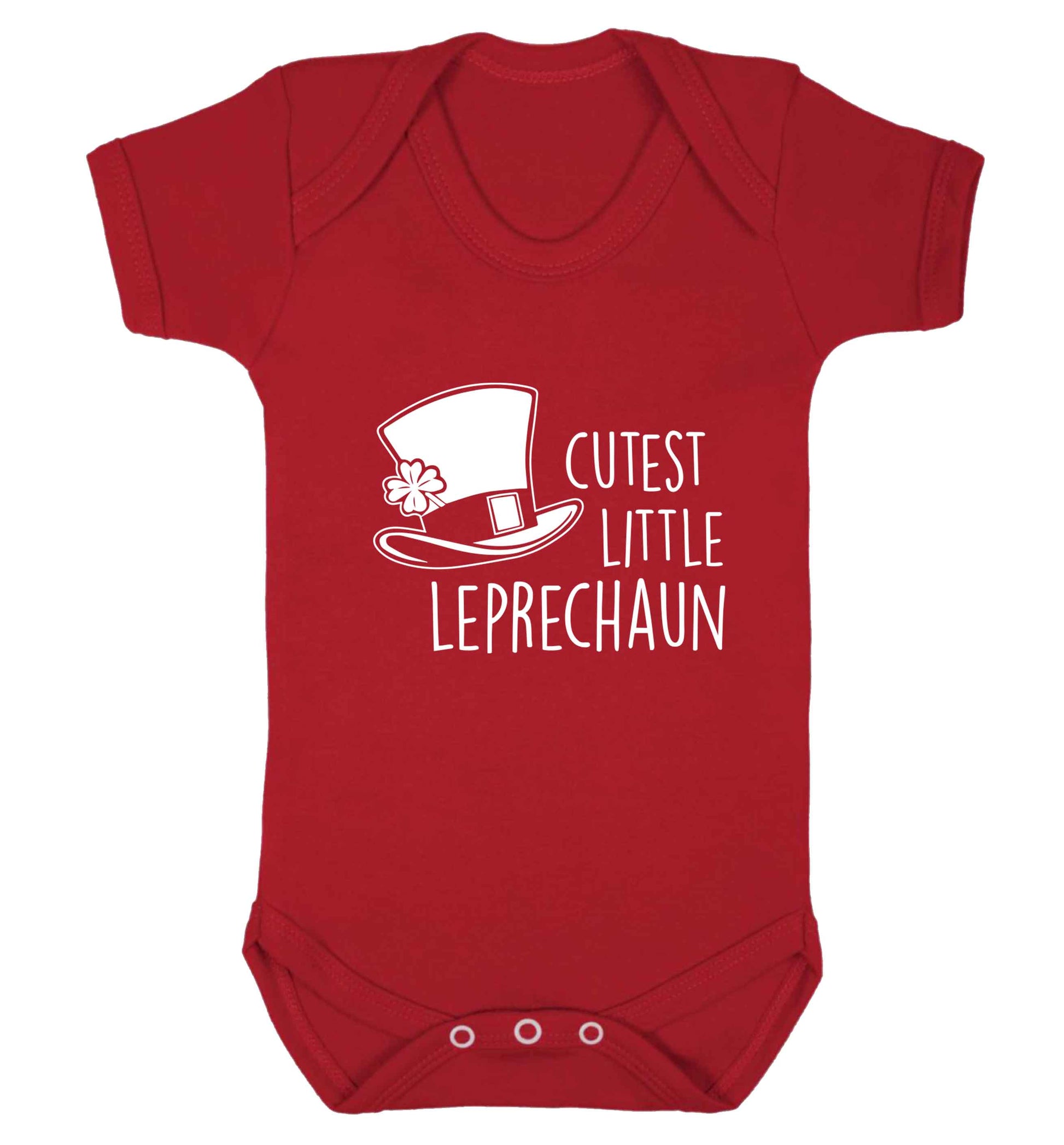 Cutest little leprechaun baby vest red 18-24 months