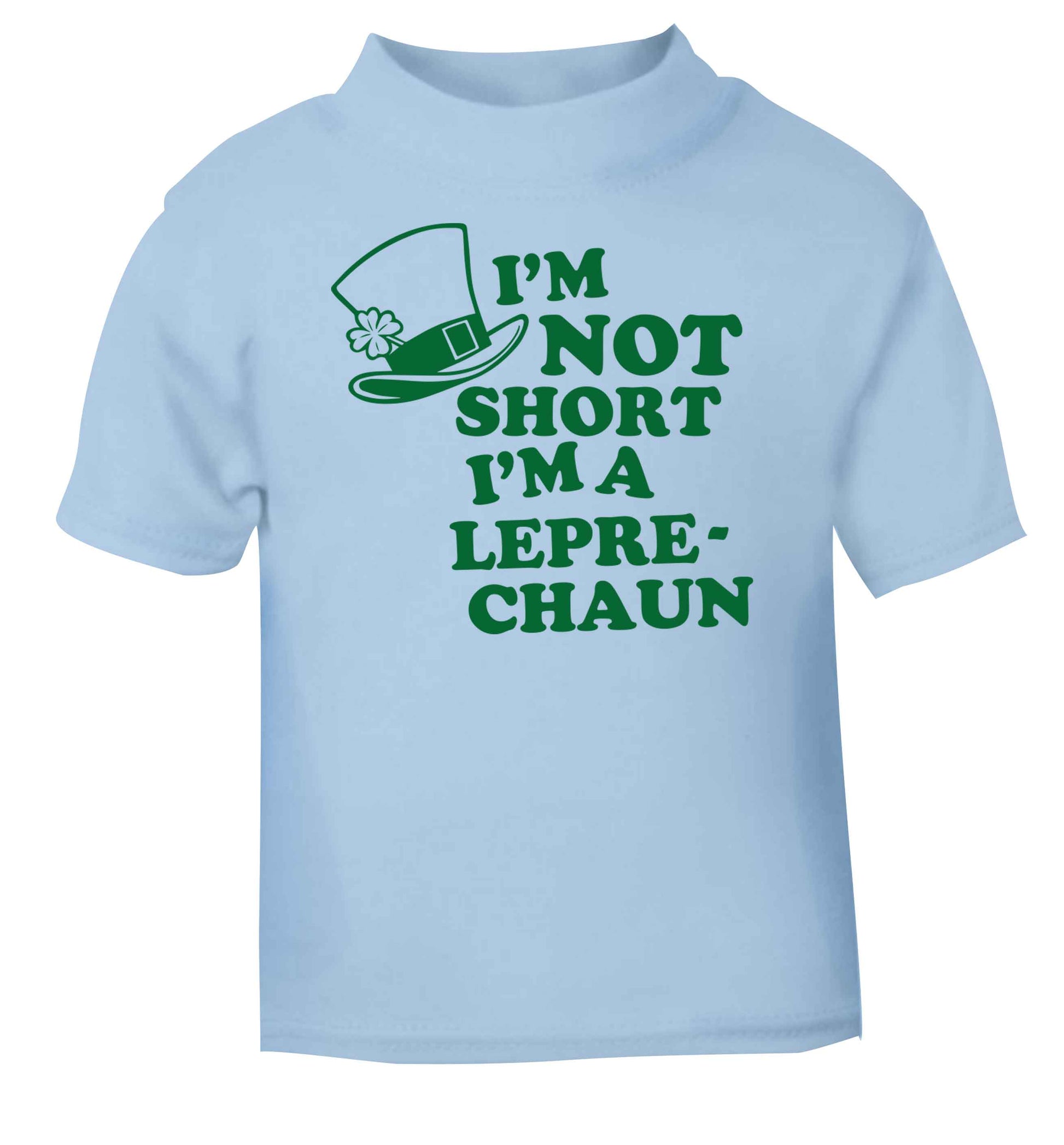 I'm not short I'm a leprechaun light blue baby toddler Tshirt 2 Years