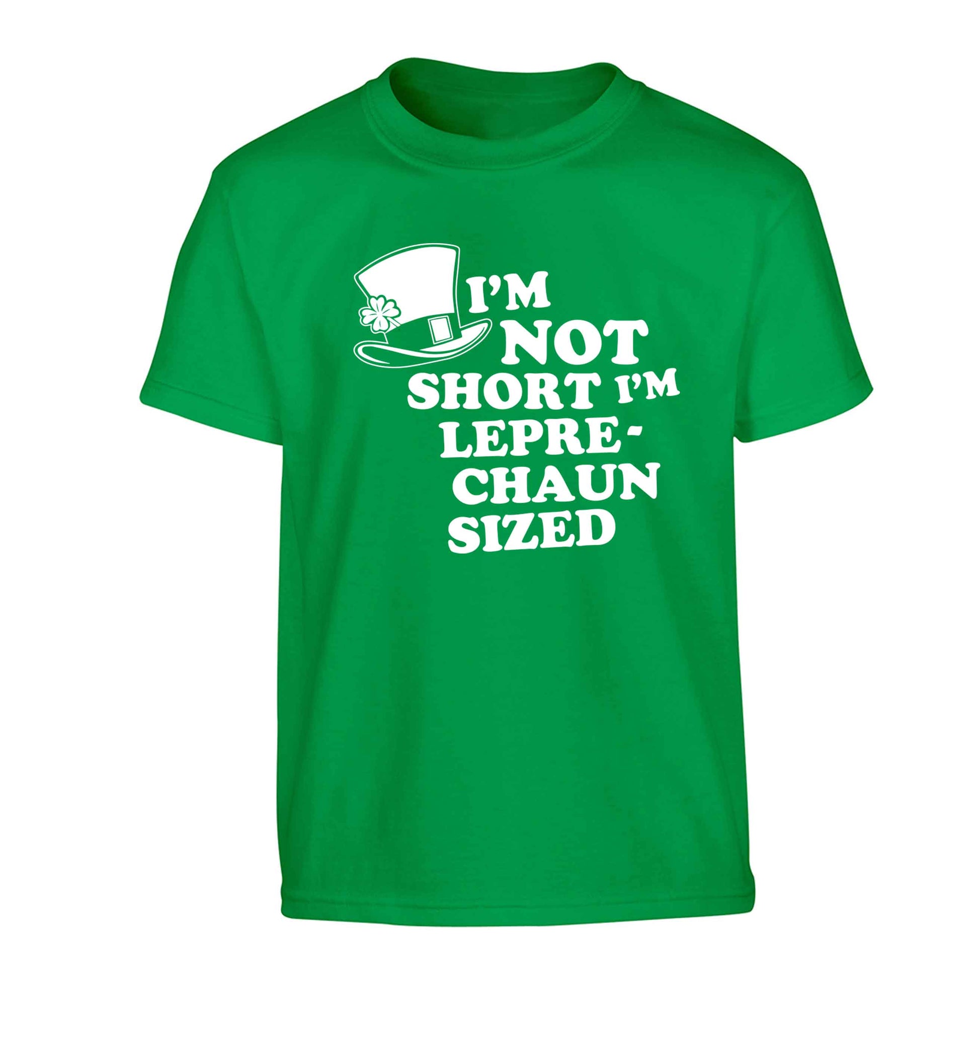 I'm not short I'm leprechaun sized Children's green Tshirt 12-13 Years