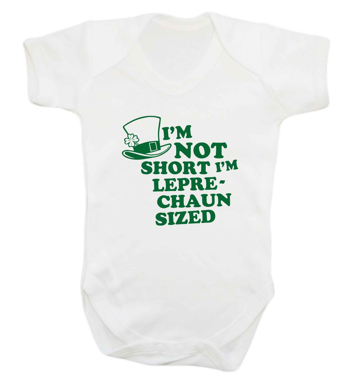 I'm not short I'm leprechaun sized baby vest white 18-24 months