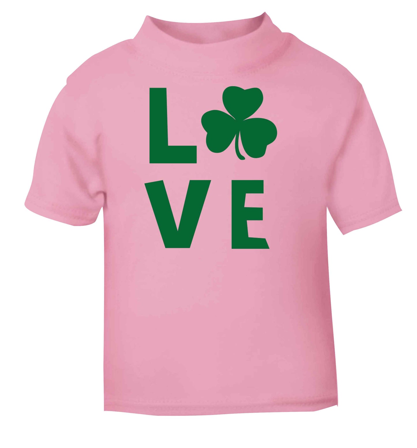 Shamrock love light pink baby toddler Tshirt 2 Years