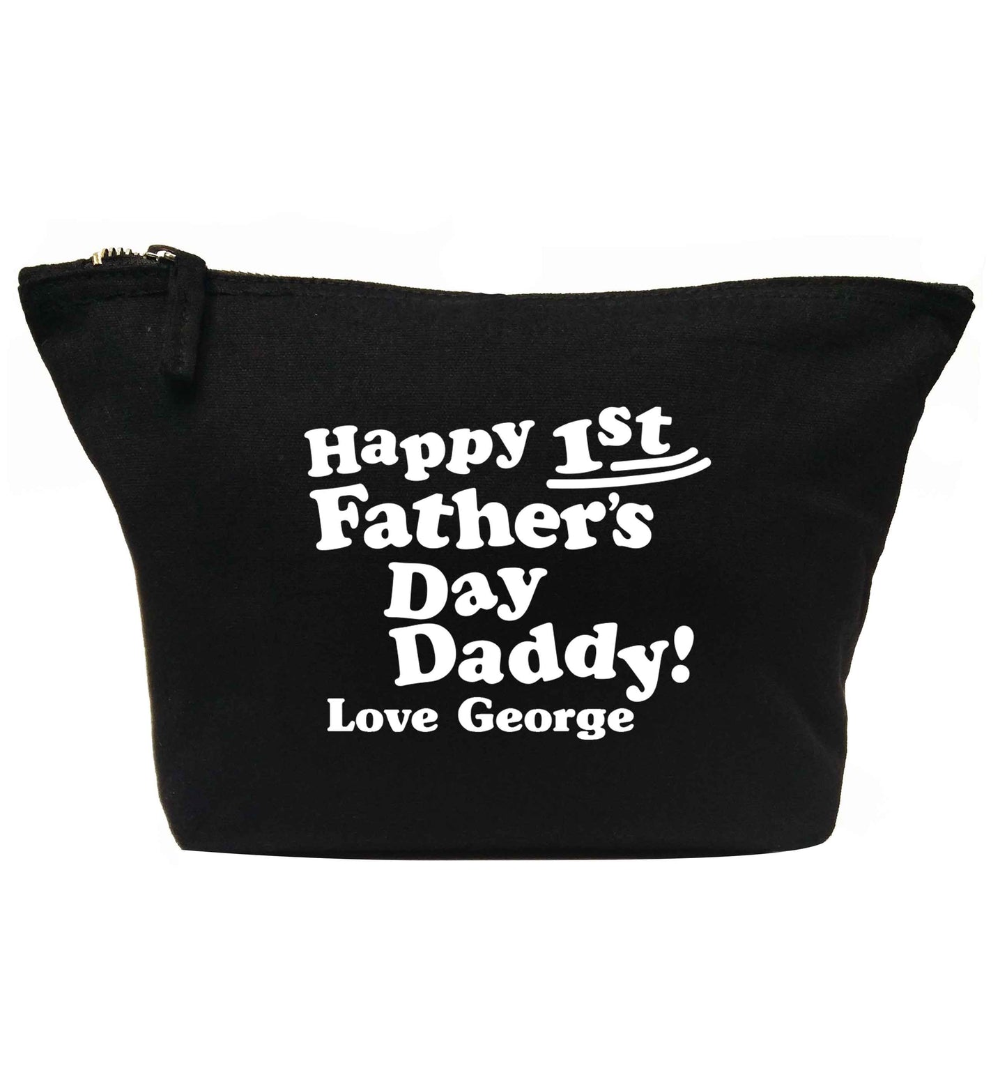 Personalised Happy first father's day daddy  | Makeup / wash bag
