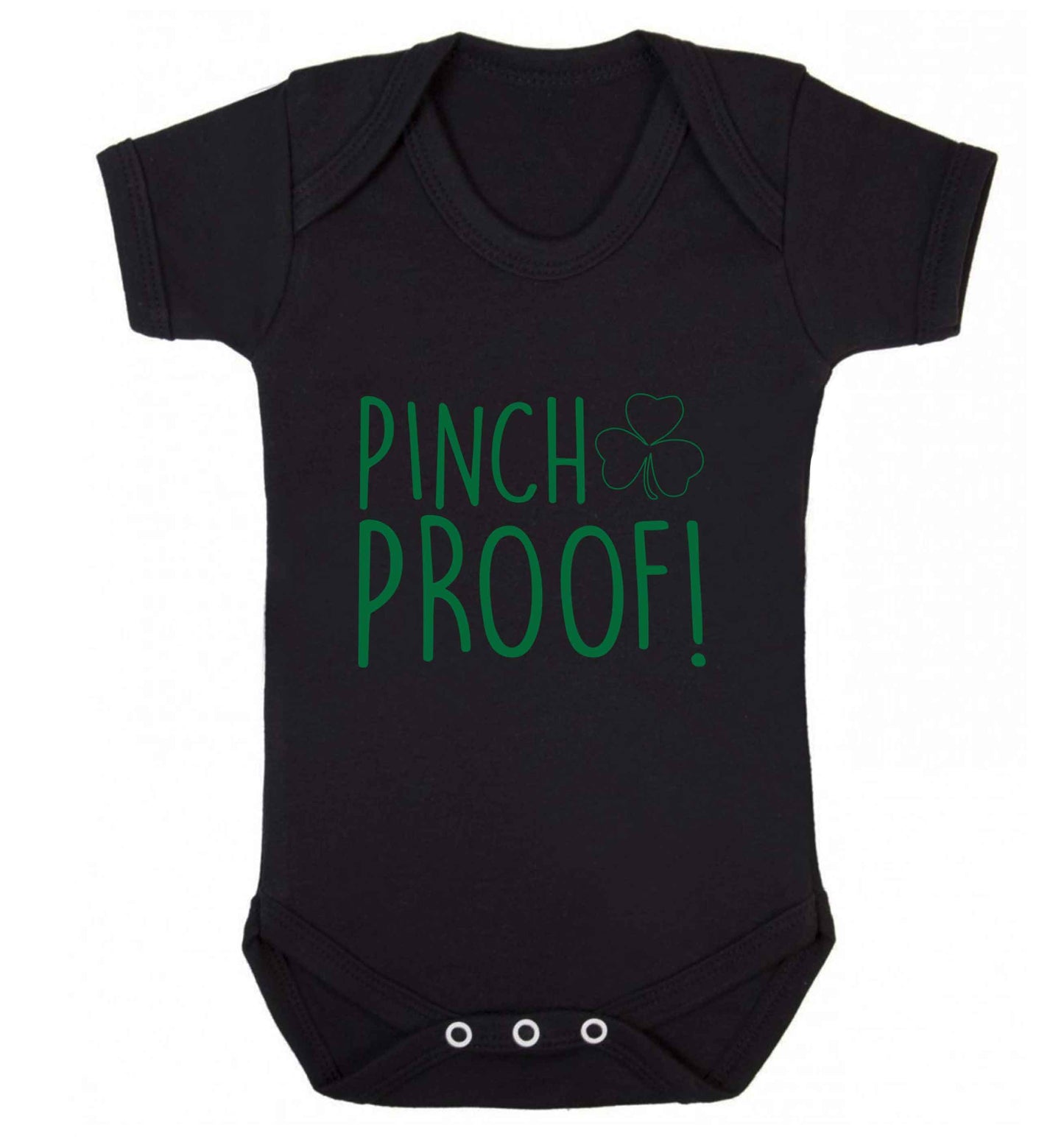 Pinch Proof baby vest black 18-24 months