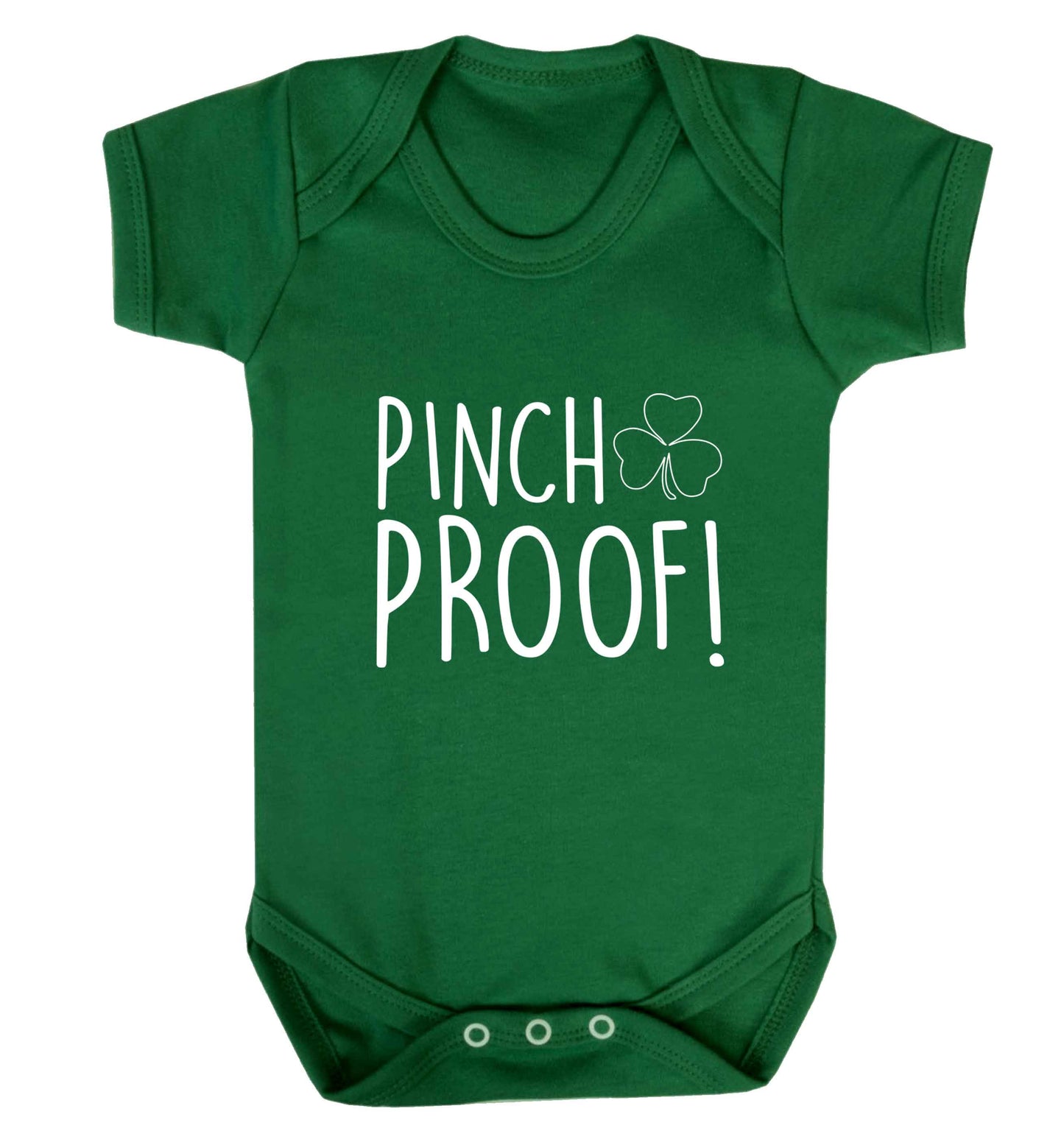 Pinch Proof baby vest green 18-24 months