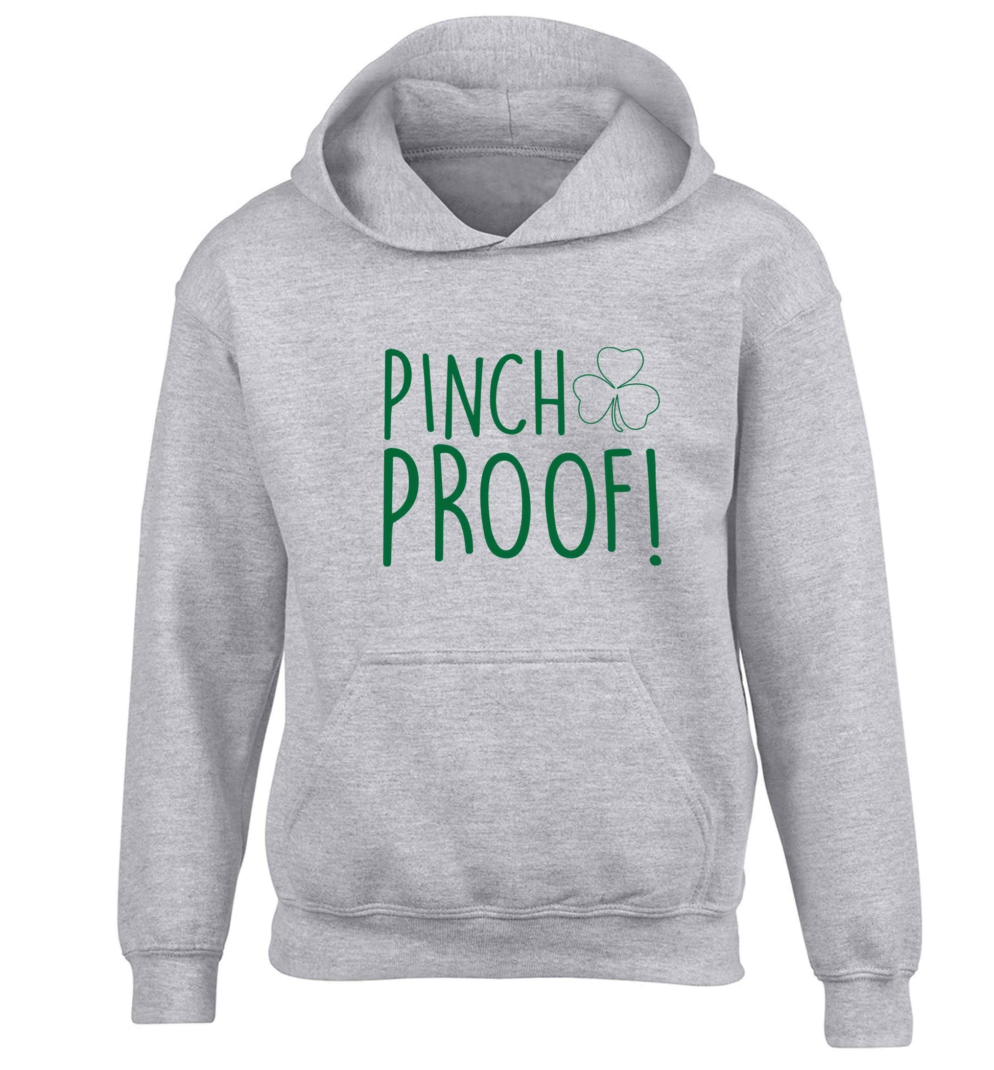 Pinch Proof children's grey hoodie 12-13 Years