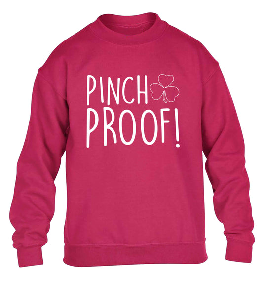 Pinch Proof children's pink sweater 12-13 Years
