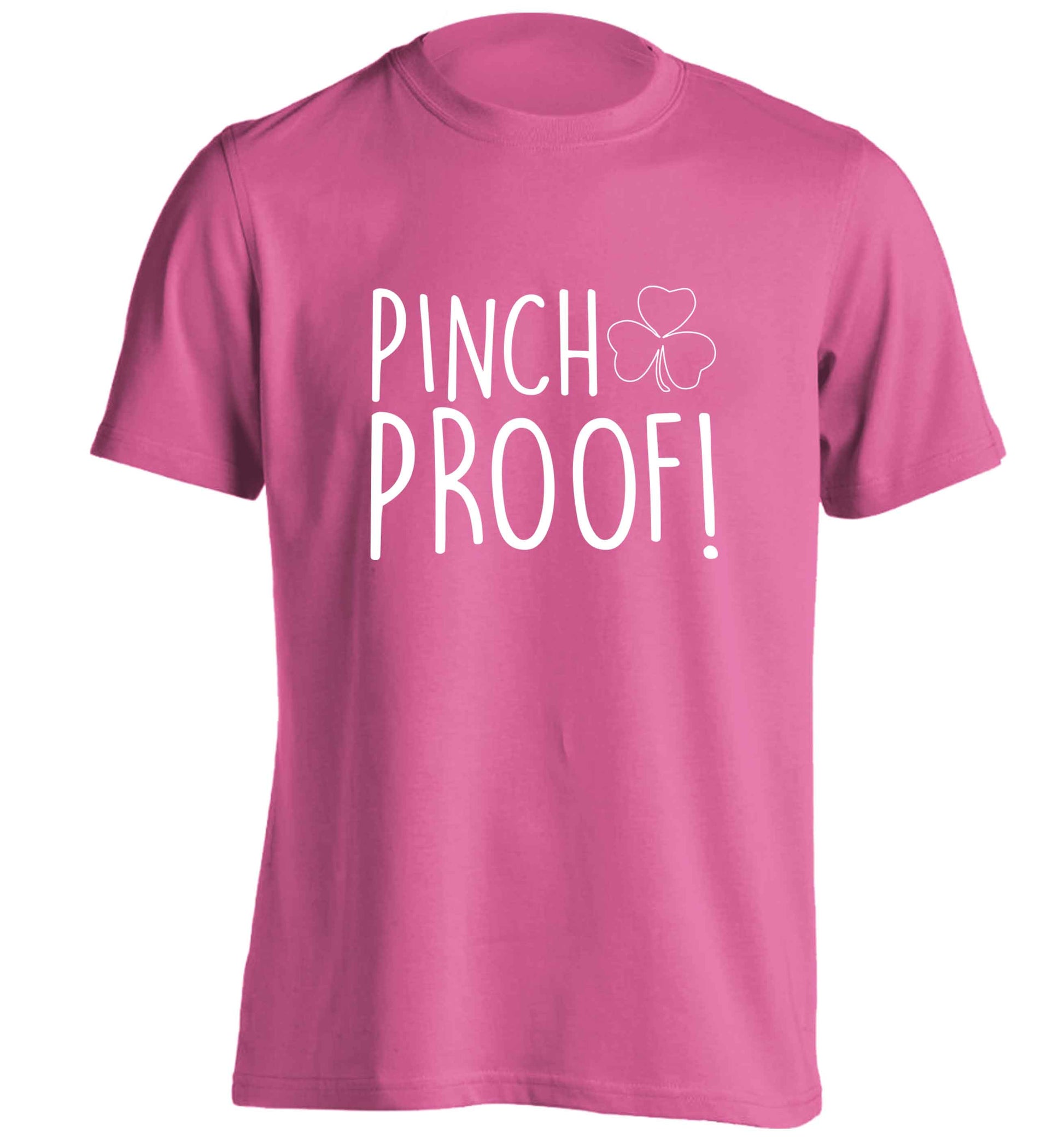 Pinch Proof adults unisex pink Tshirt 2XL