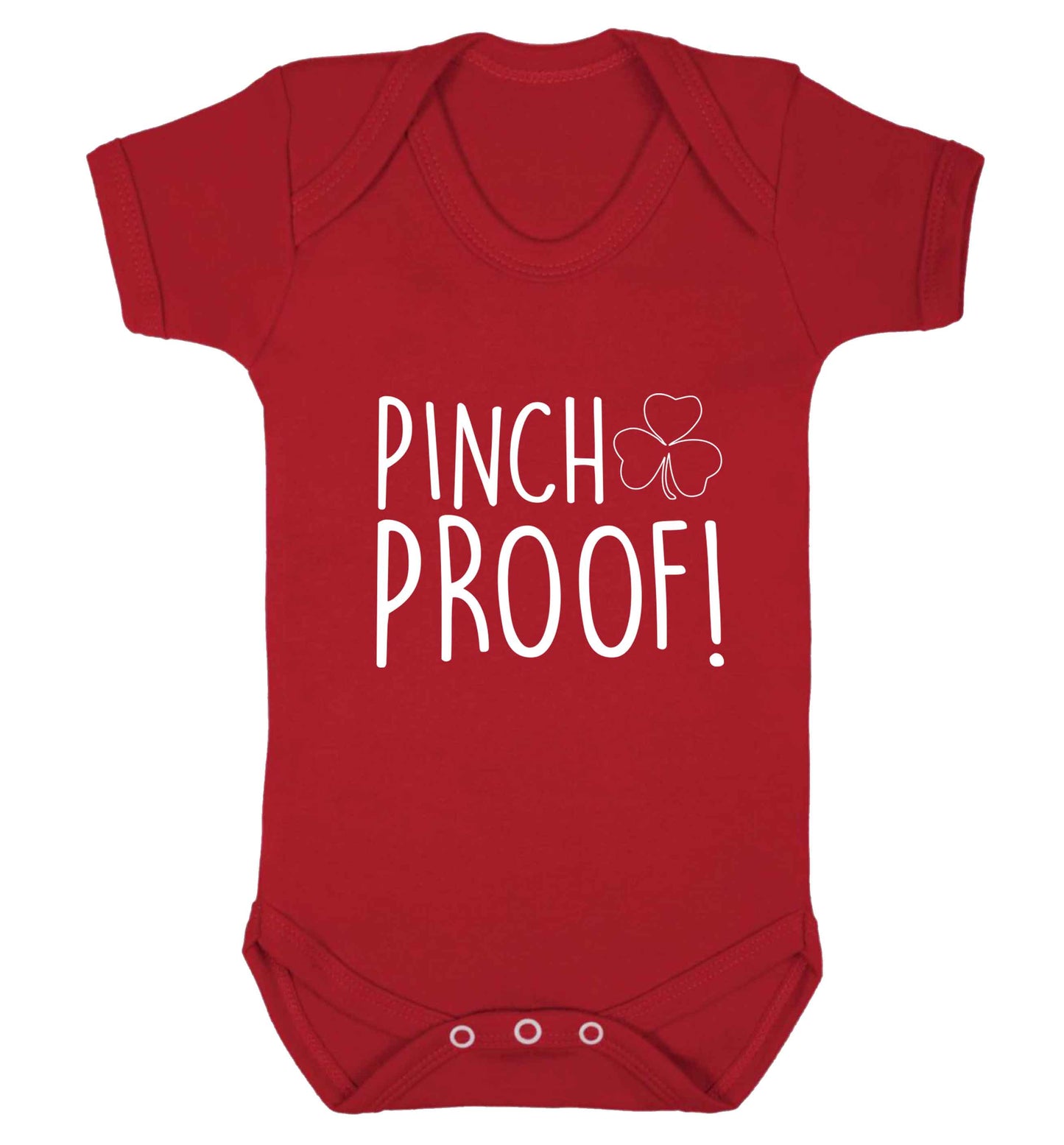 Pinch Proof baby vest red 18-24 months
