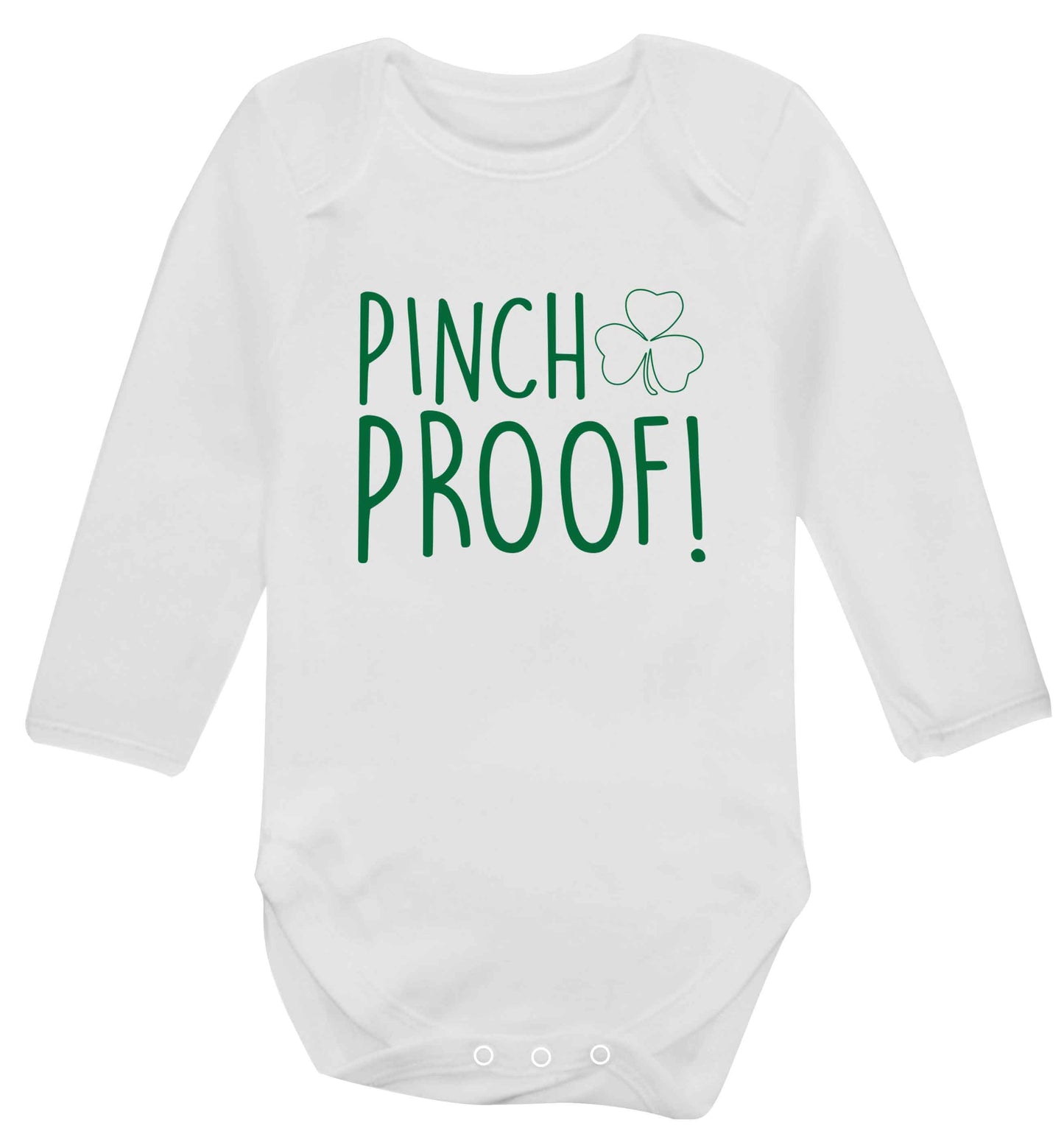 Pinch Proof baby vest long sleeved white 6-12 months
