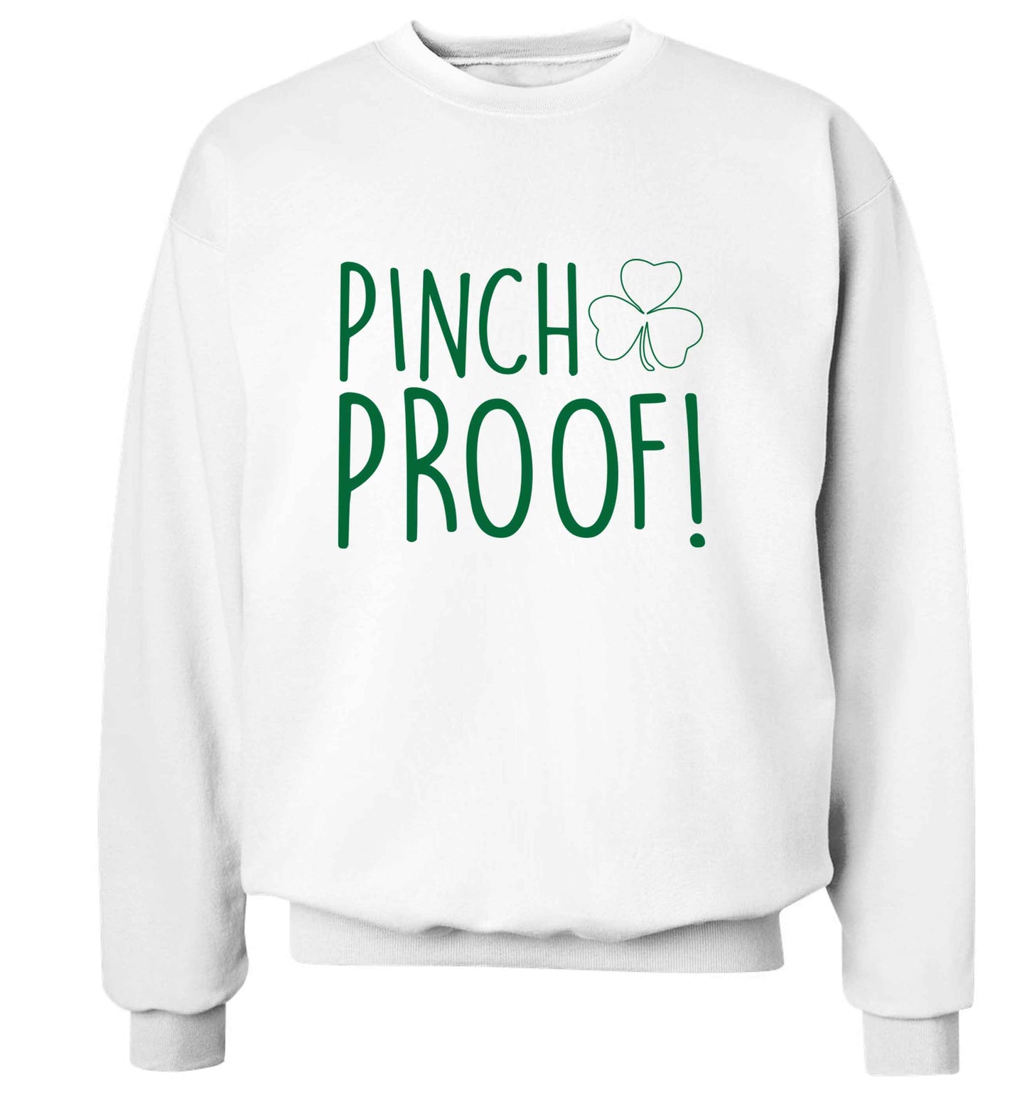 Pinch Proof adult's unisex white sweater 2XL