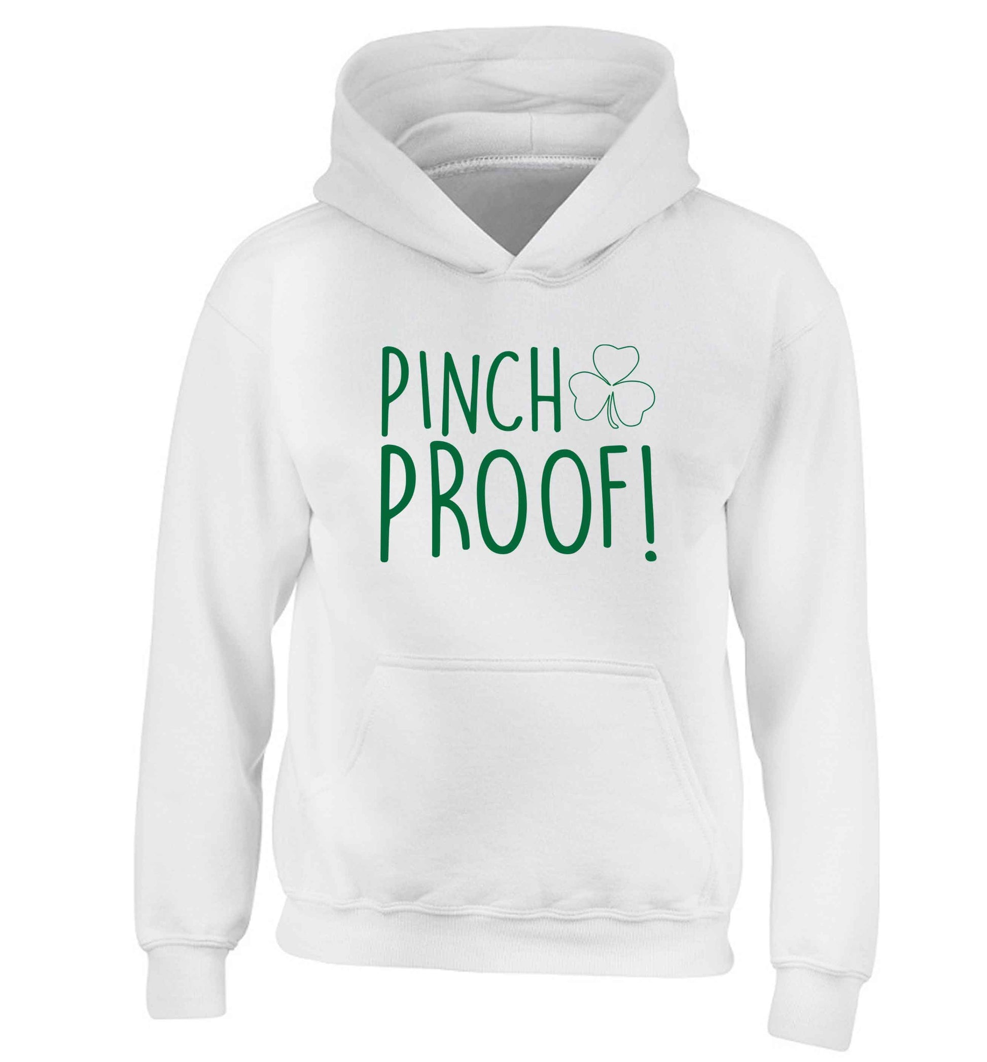 Pinch Proof children's white hoodie 12-13 Years