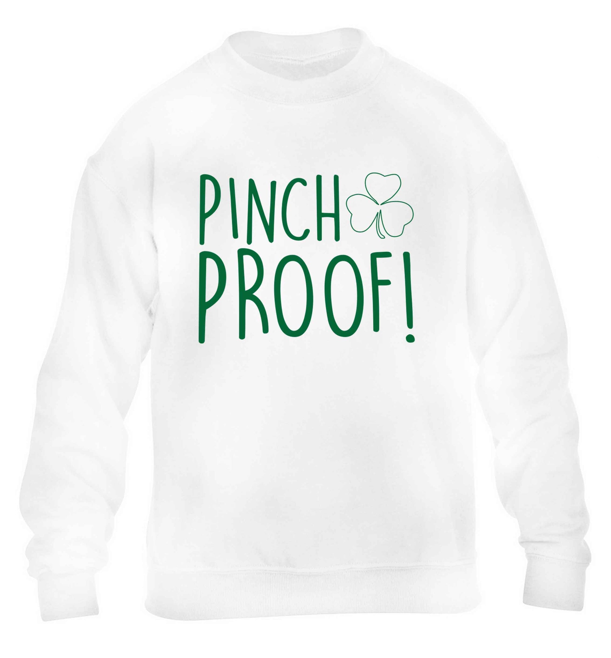 Pinch Proof children's white sweater 12-13 Years