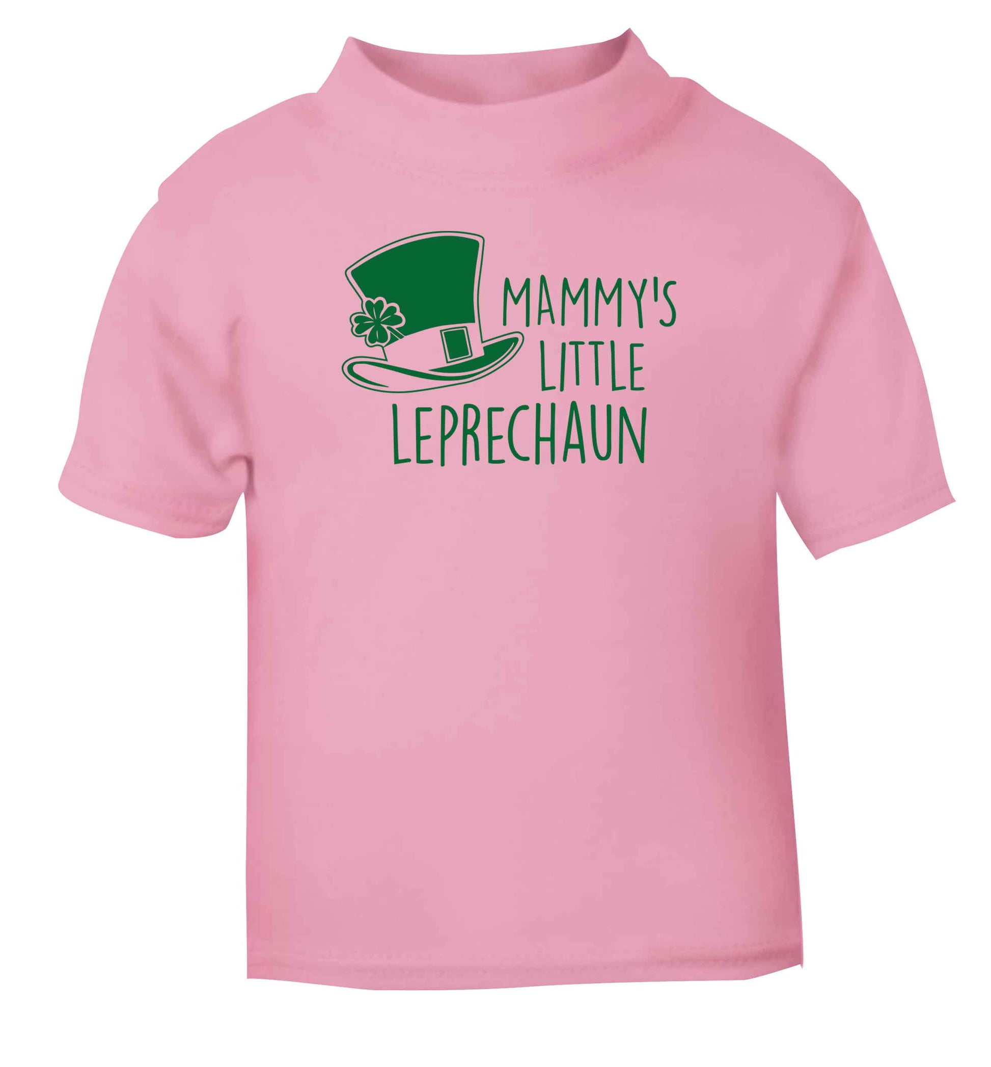 Mammy's little leprechaun Children's light pink Tshirt 12-13 Years