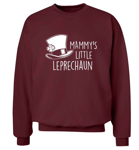 Mammy's little leprechaun adult's unisex maroon sweater 2XL