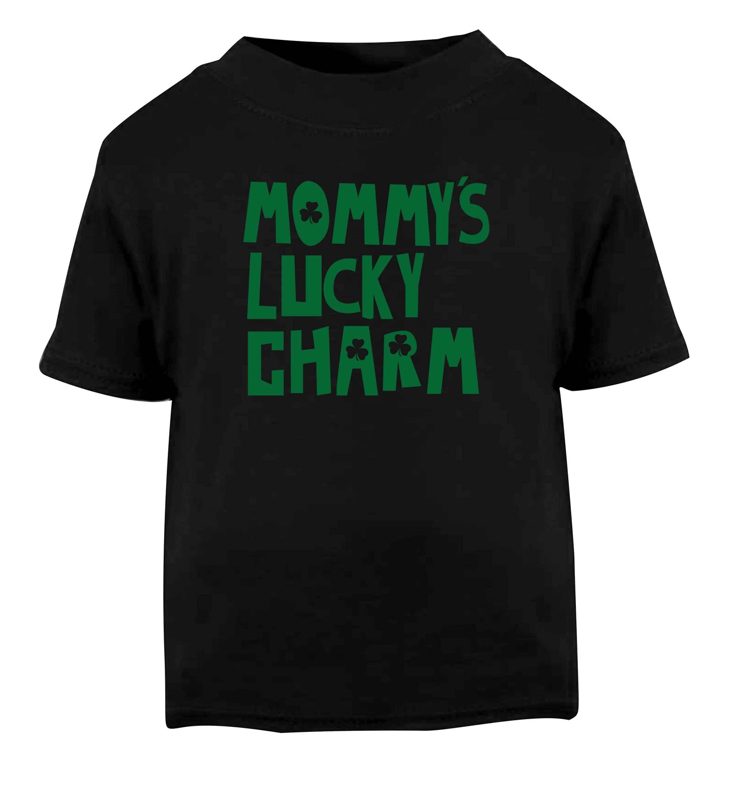 Mommy's lucky charm Black baby toddler Tshirt 2 years