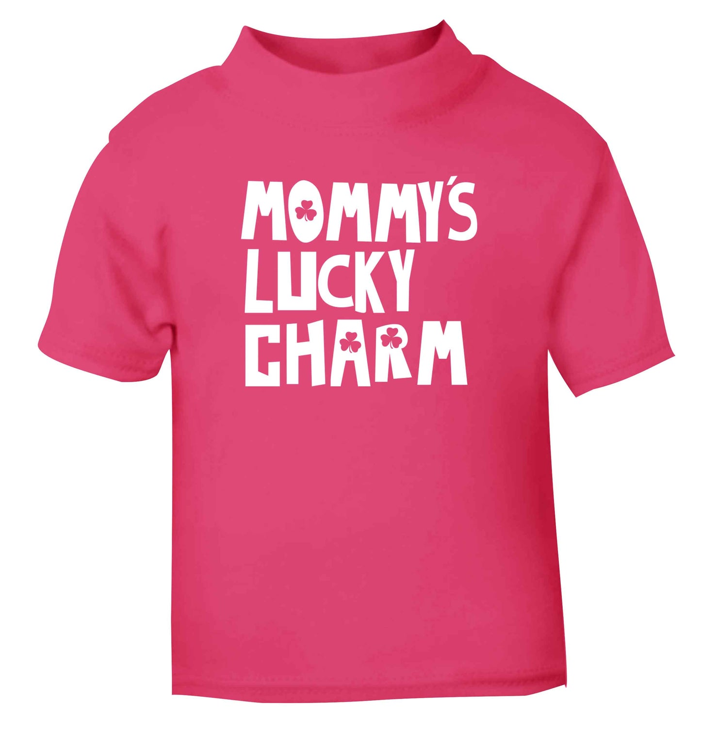 Mommy's lucky charm pink baby toddler Tshirt 2 Years