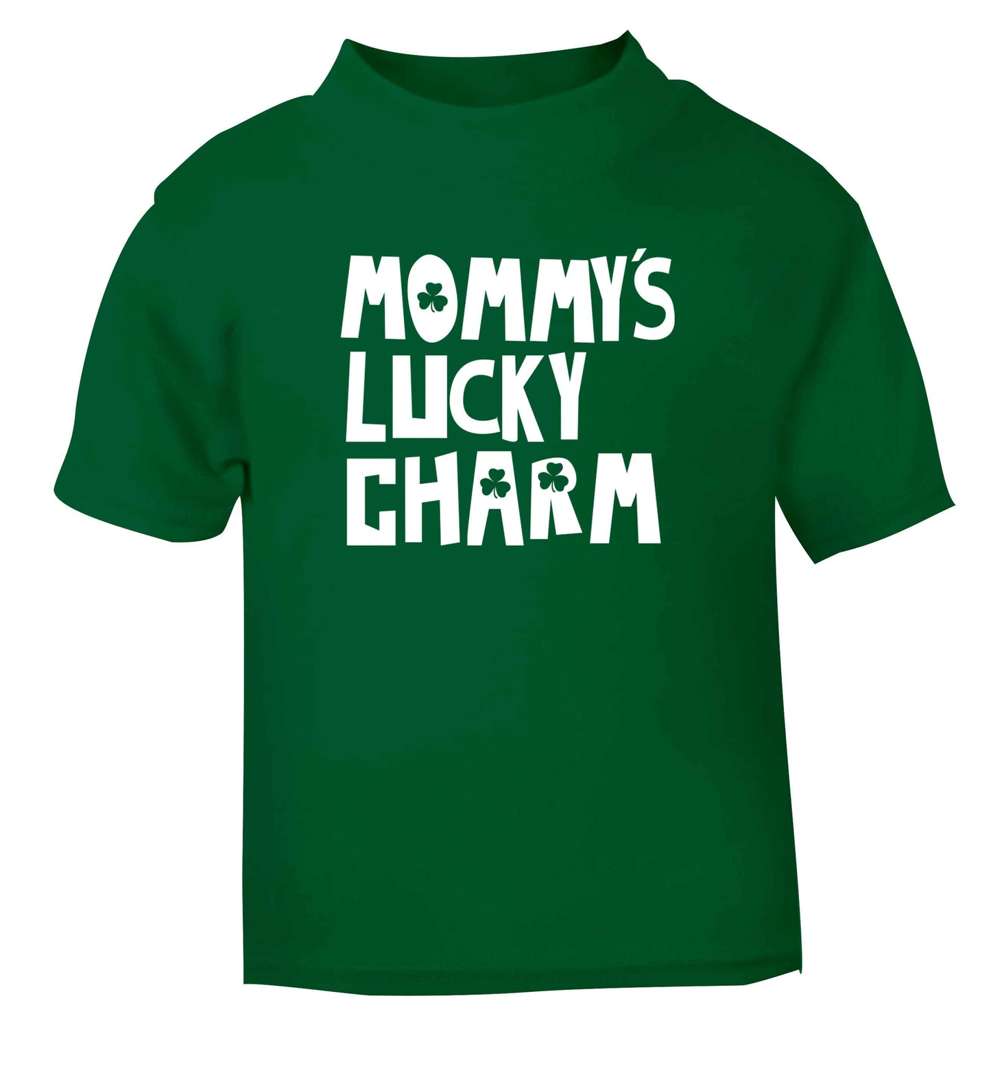 Mommy's lucky charm green baby toddler Tshirt 2 Years