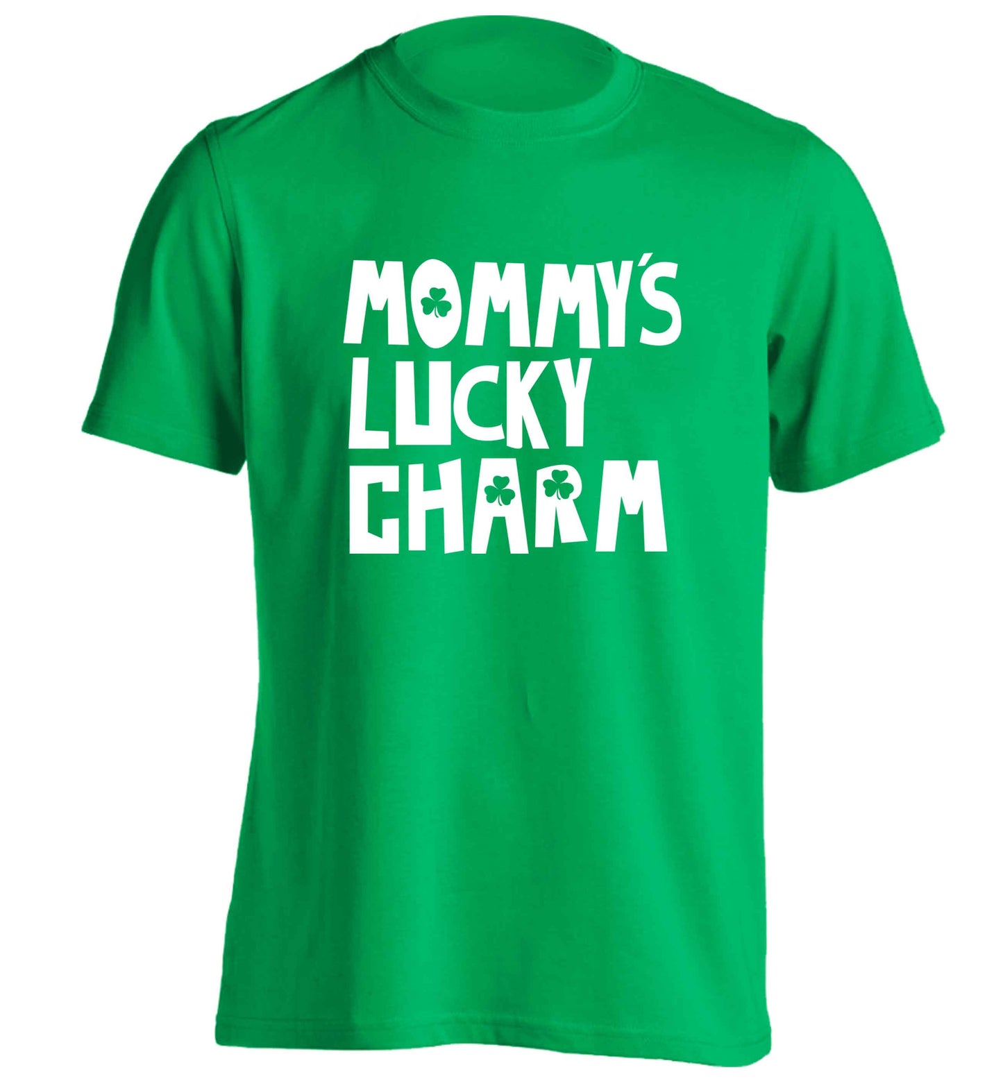 Mommy's lucky charm adults unisex green Tshirt 2XL
