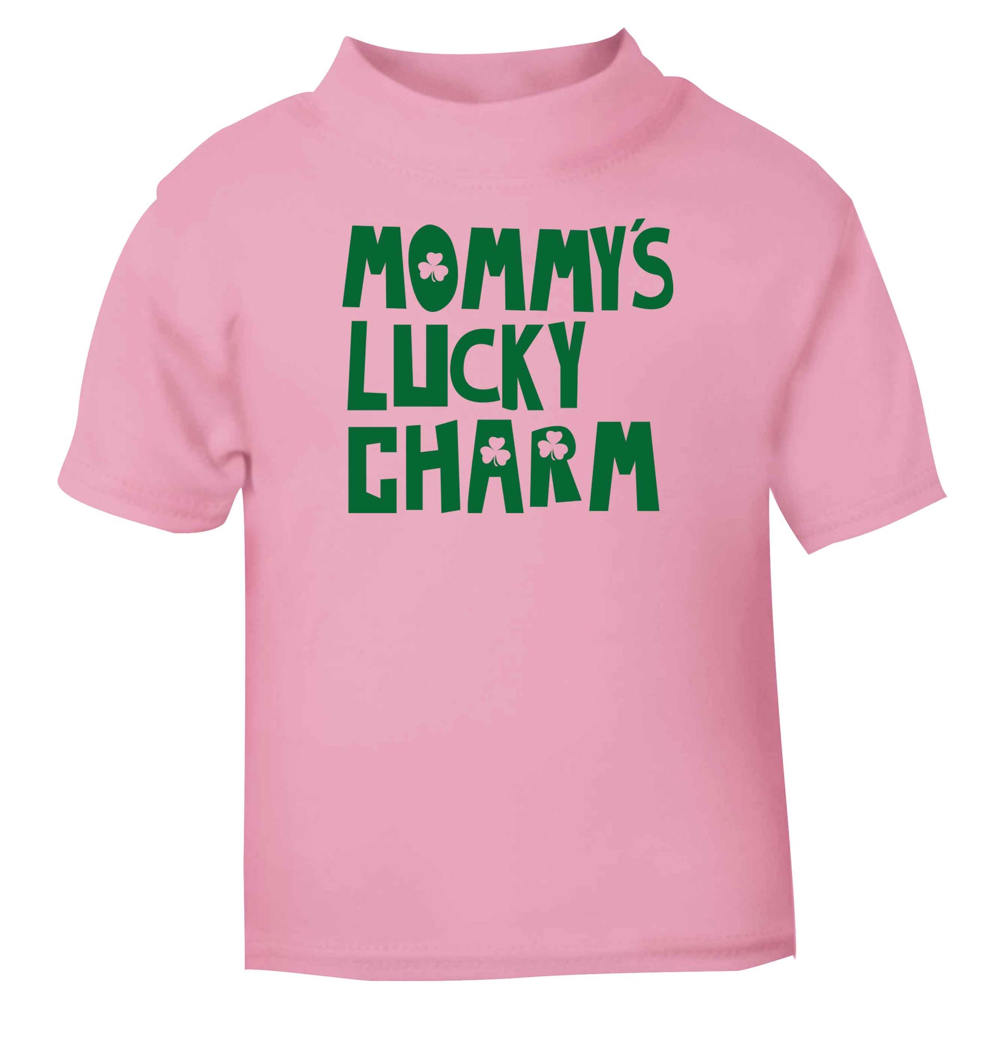 Mommy's lucky charm Children's light pink Tshirt 12-13 Years