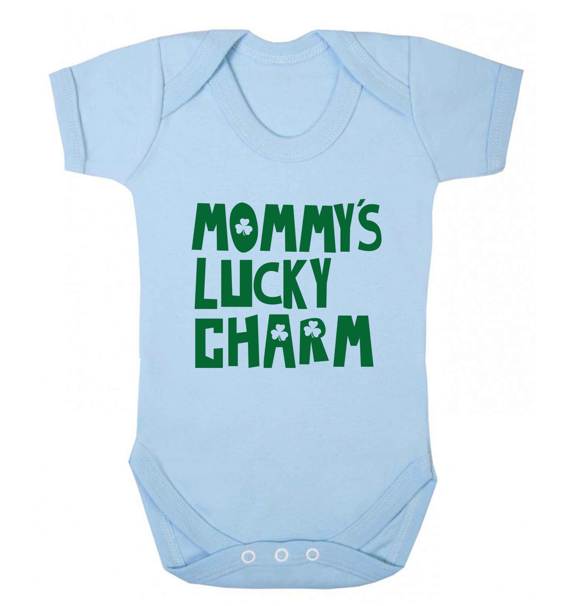 Mommy's lucky charm baby vest pale blue 18-24 months
