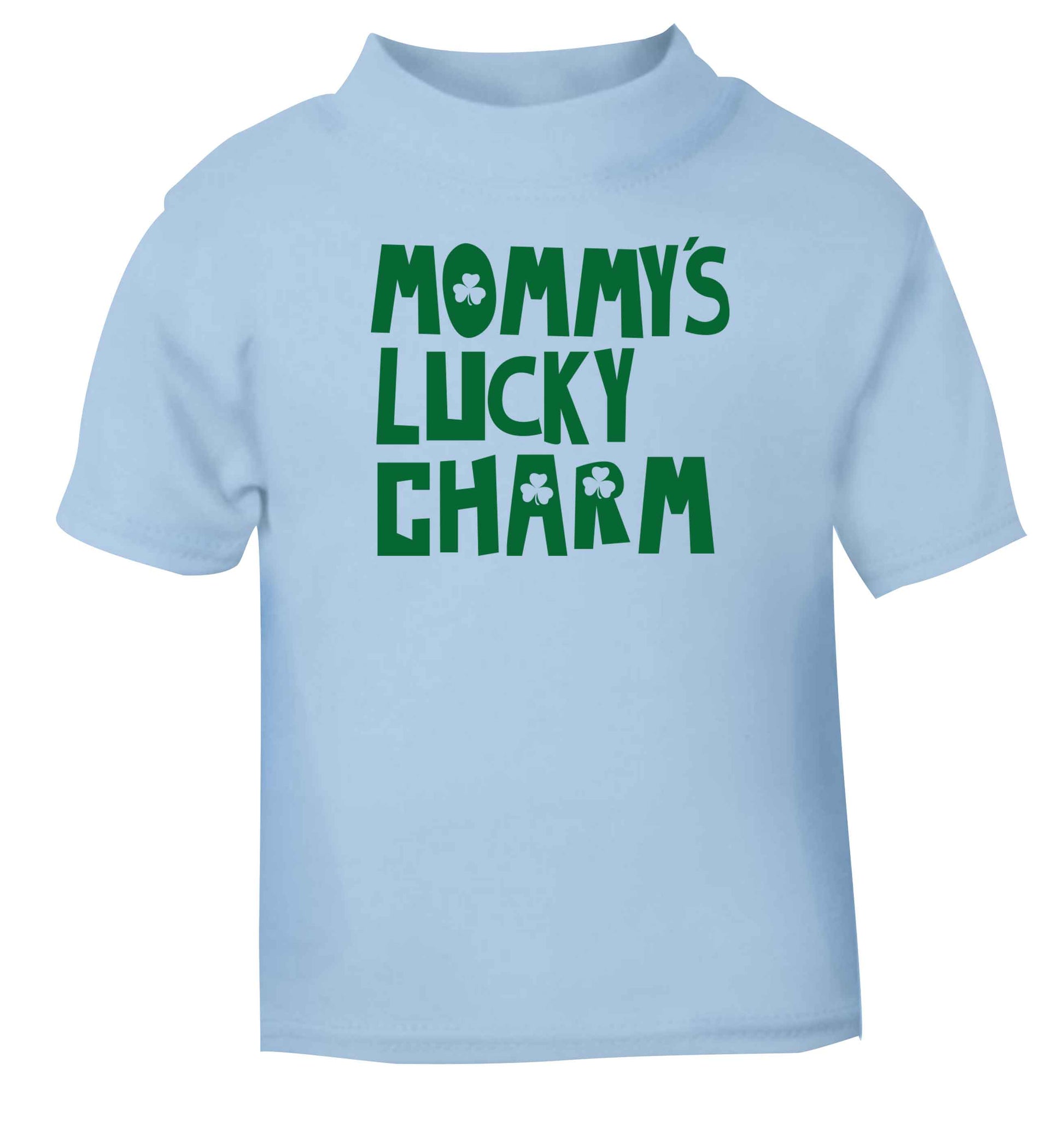 Mommy's lucky charm light blue baby toddler Tshirt 2 Years