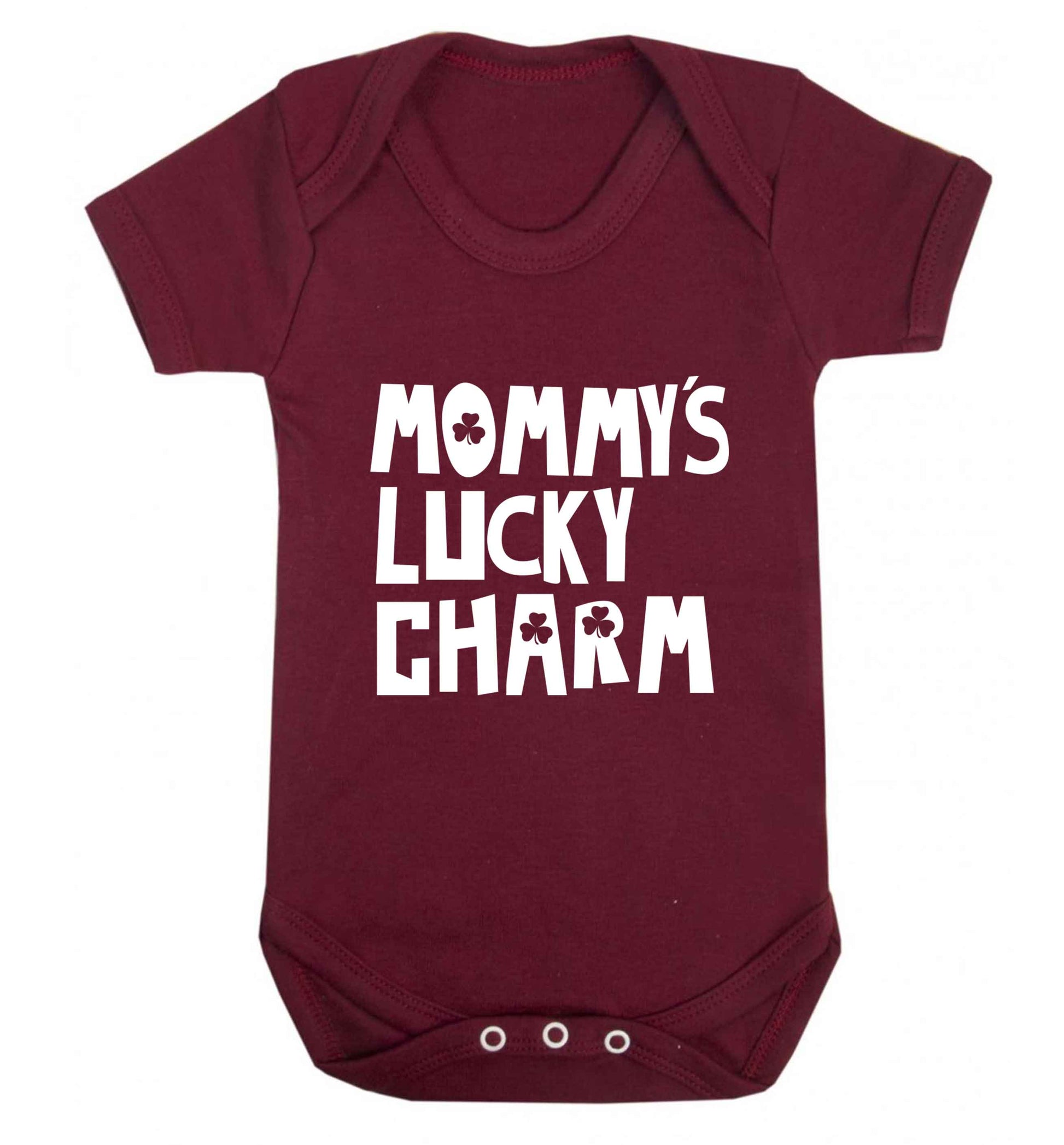 Mommy's lucky charm baby vest maroon 18-24 months