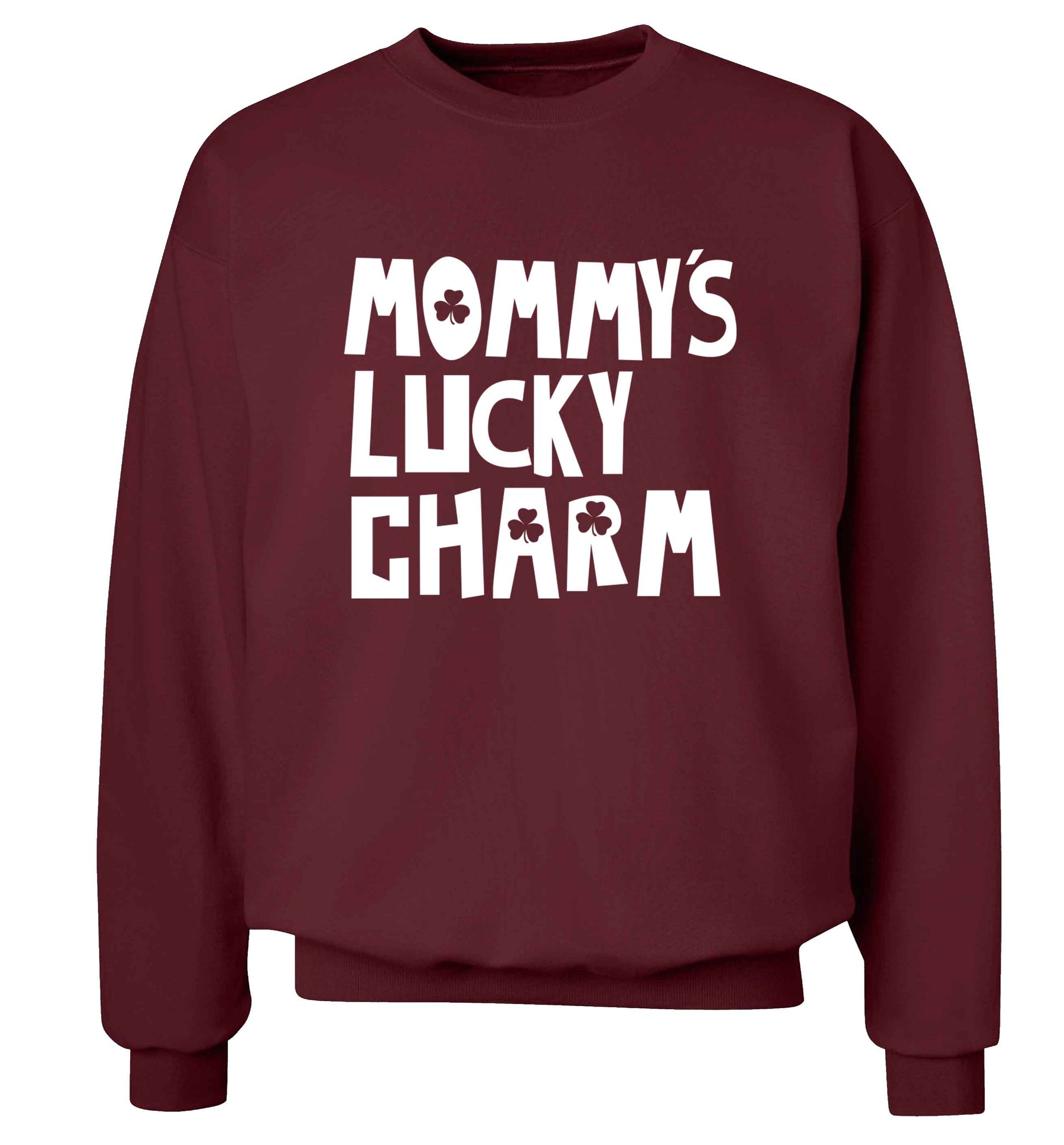 Mommy's lucky charm adult's unisex maroon sweater 2XL