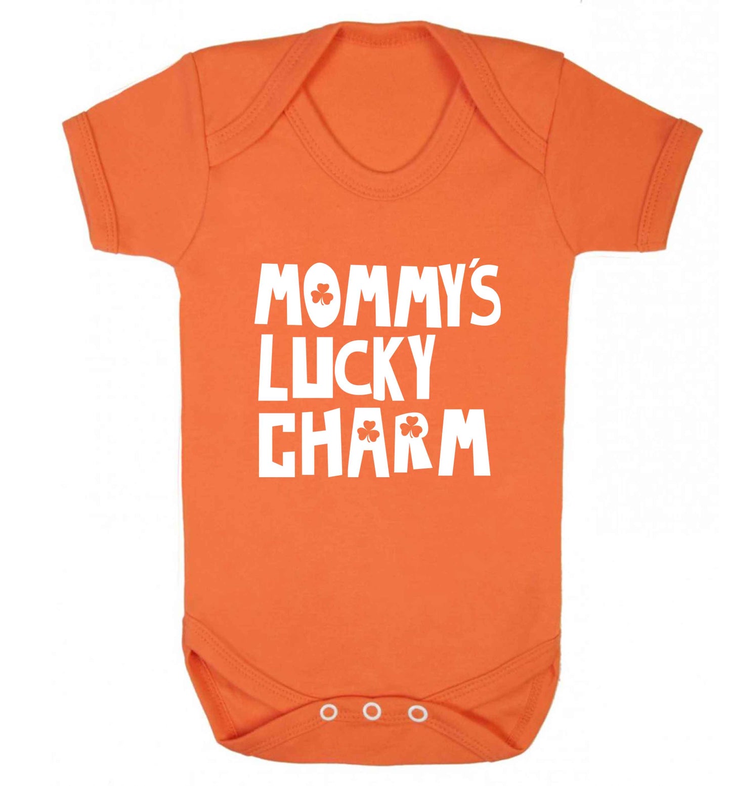 Mommy's lucky charm baby vest orange 18-24 months