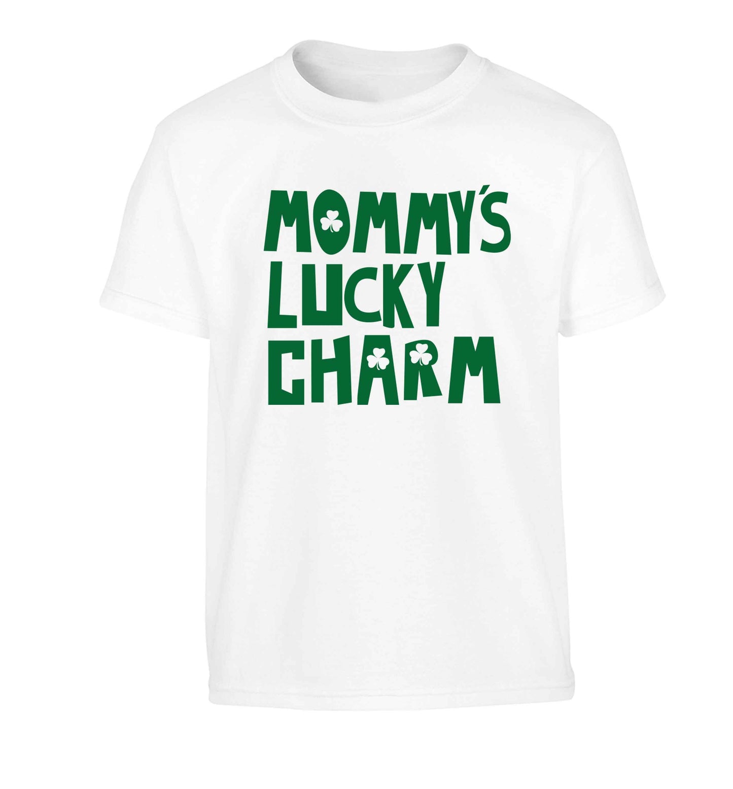 Mommy's lucky charm Children's white Tshirt 12-13 Years