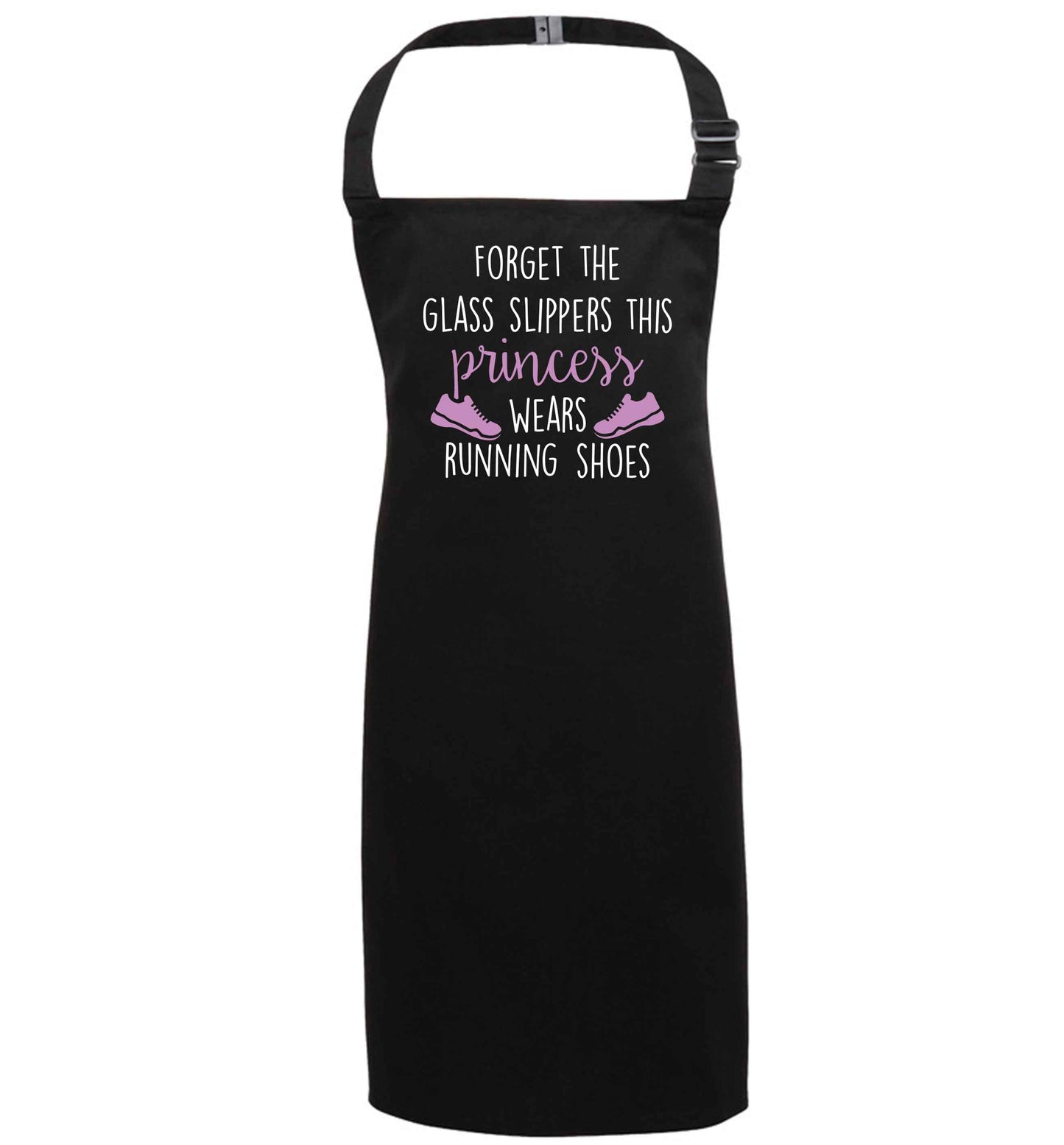 Forget the glass slippers this princess wears running shoes black apron 7-10 years