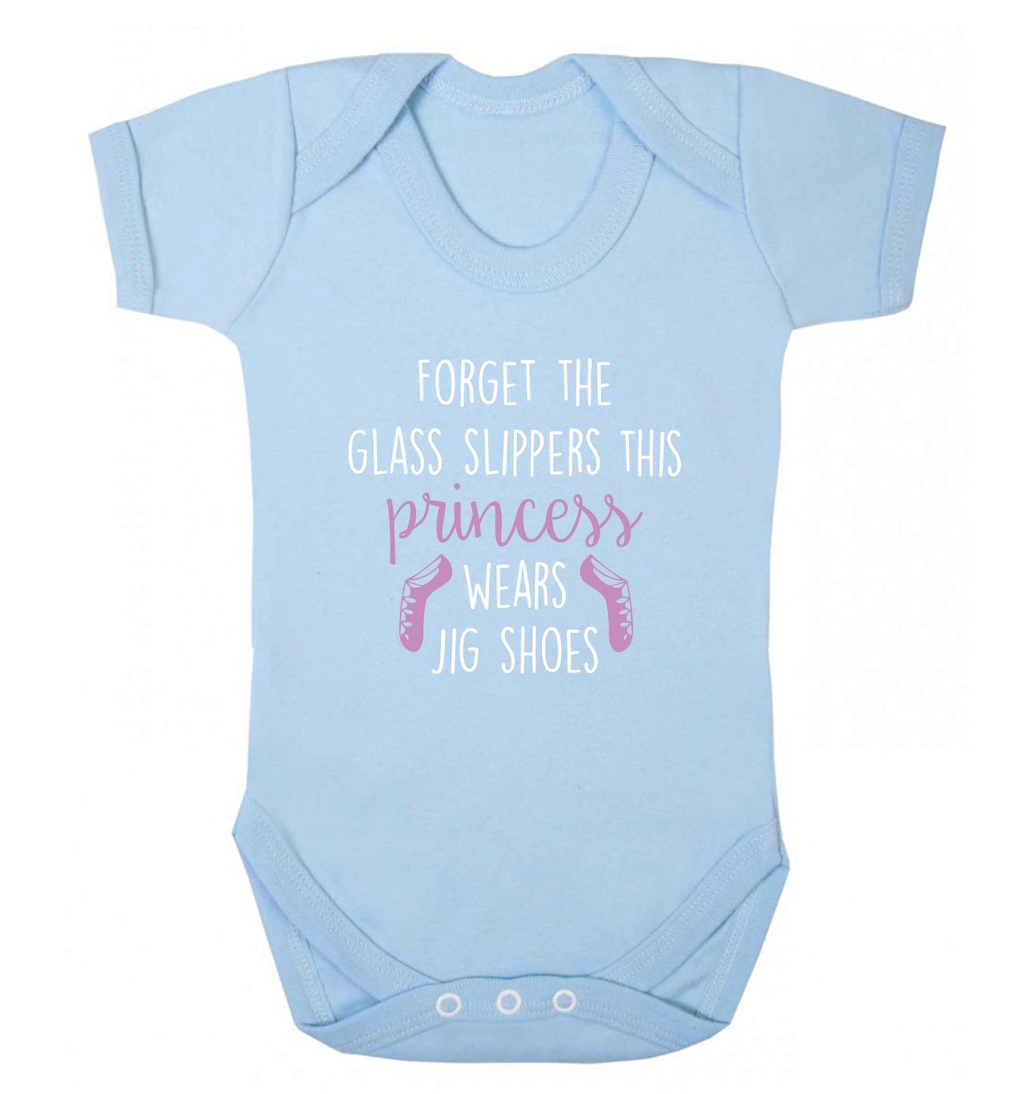 This princess wears jig shoes baby vest pale blue 18-24 months