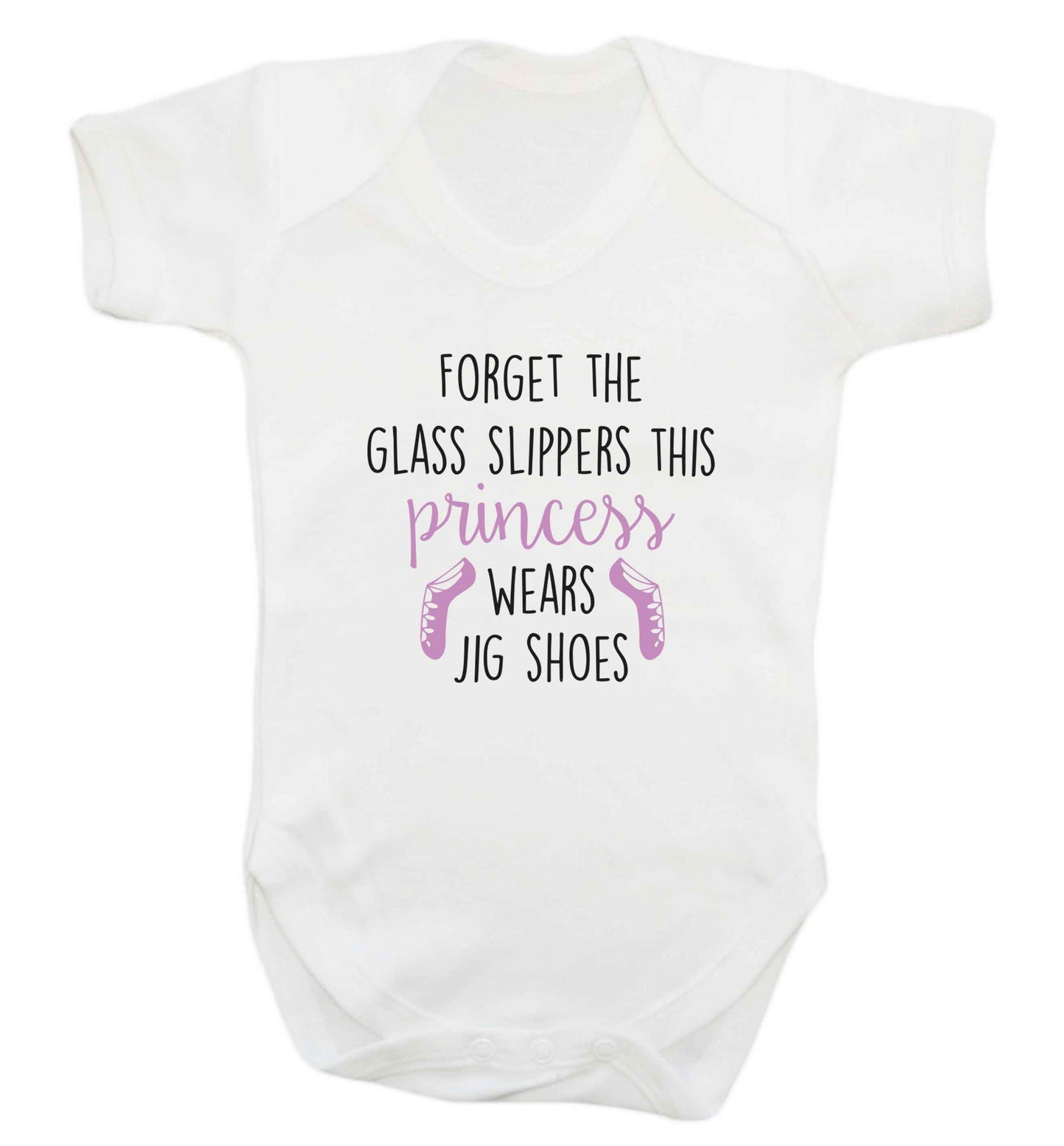 This princess wears jig shoes baby vest white 18-24 months