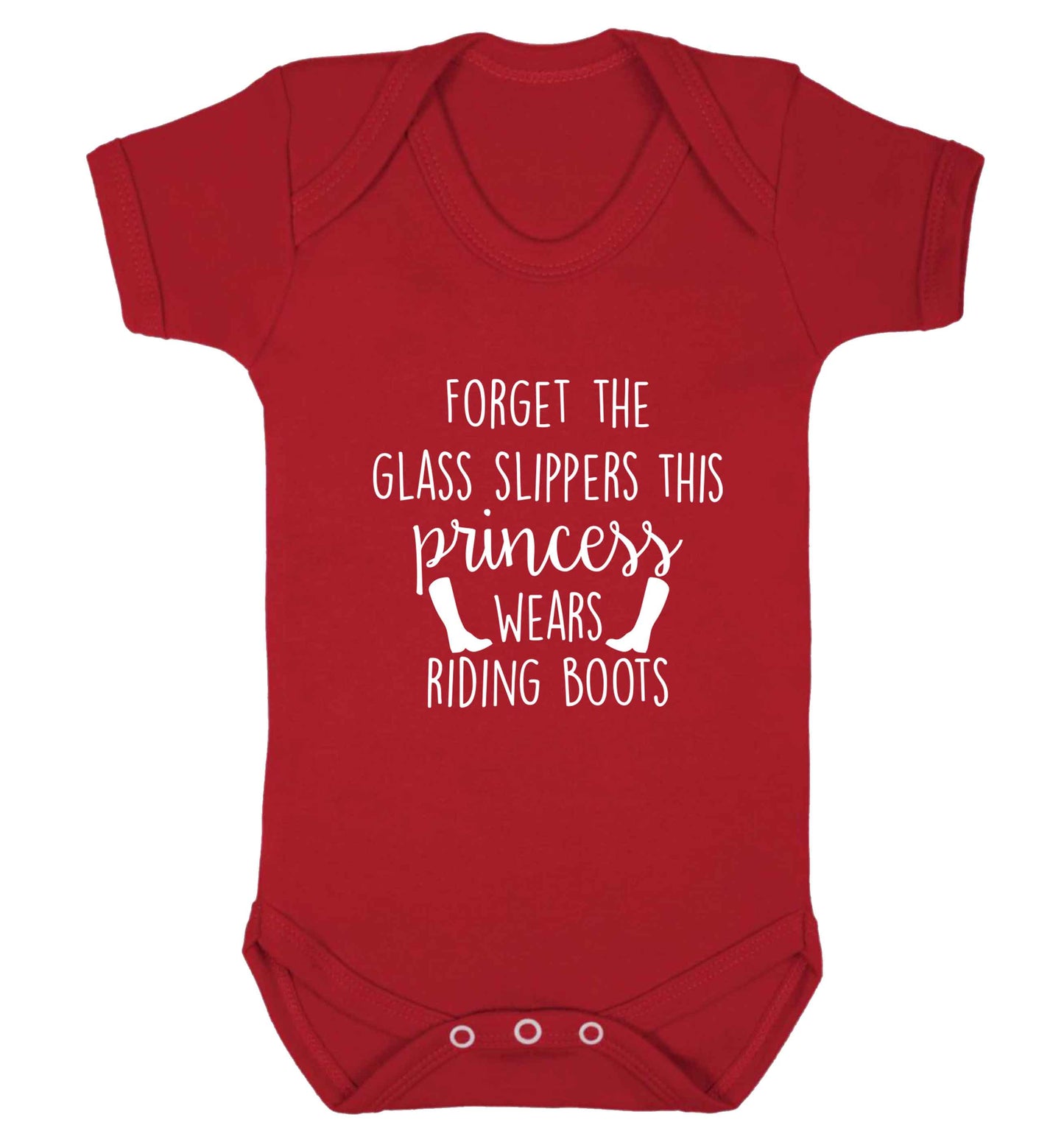 Forget the glass slippers this princess wears riding boots baby vest red 18-24 months