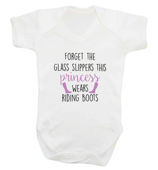 Forget the glass slippers this princess wears riding boots baby vest white 18-24 months
