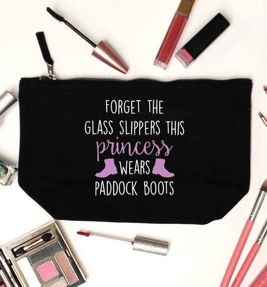 Forget the glass slippers this princess wears paddock boots black makeup bag