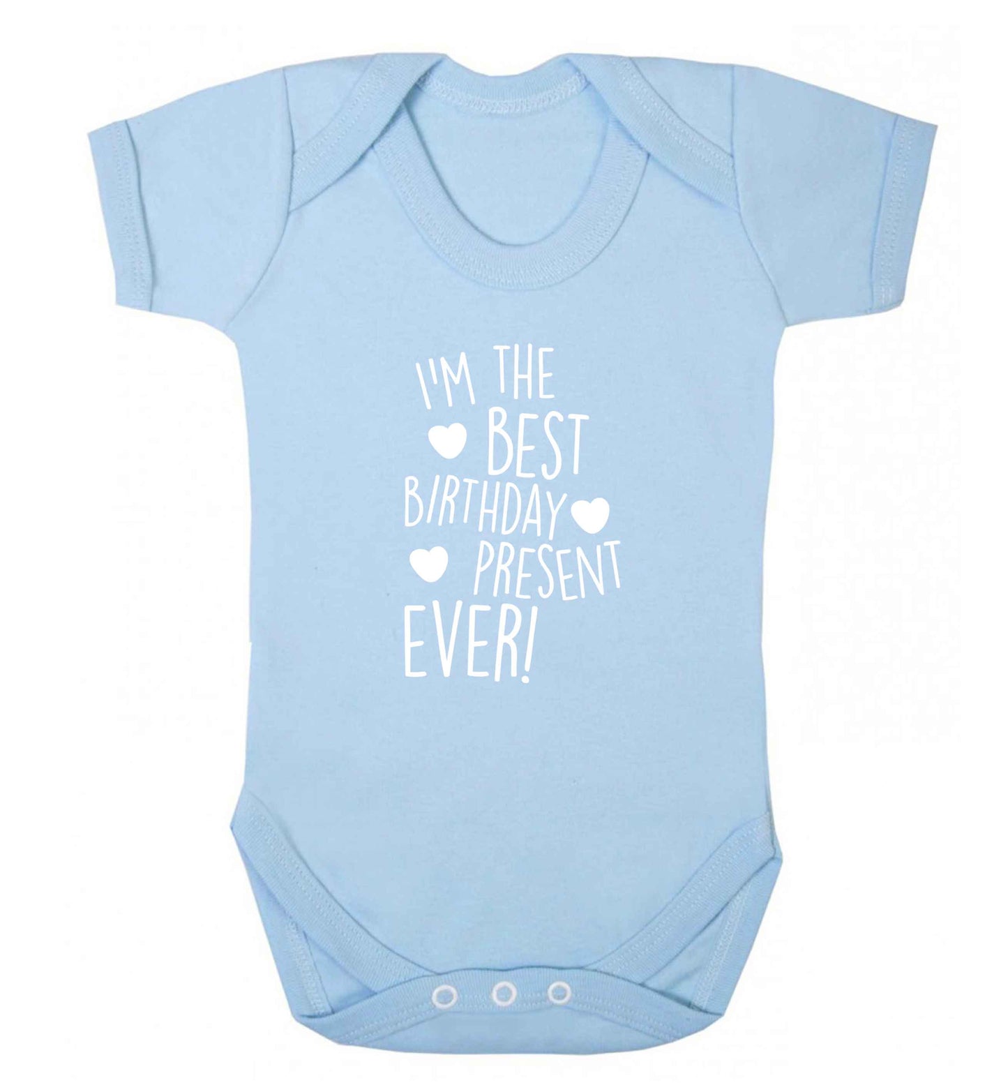 I'm the best birthday present ever baby vest pale blue 18-24 months