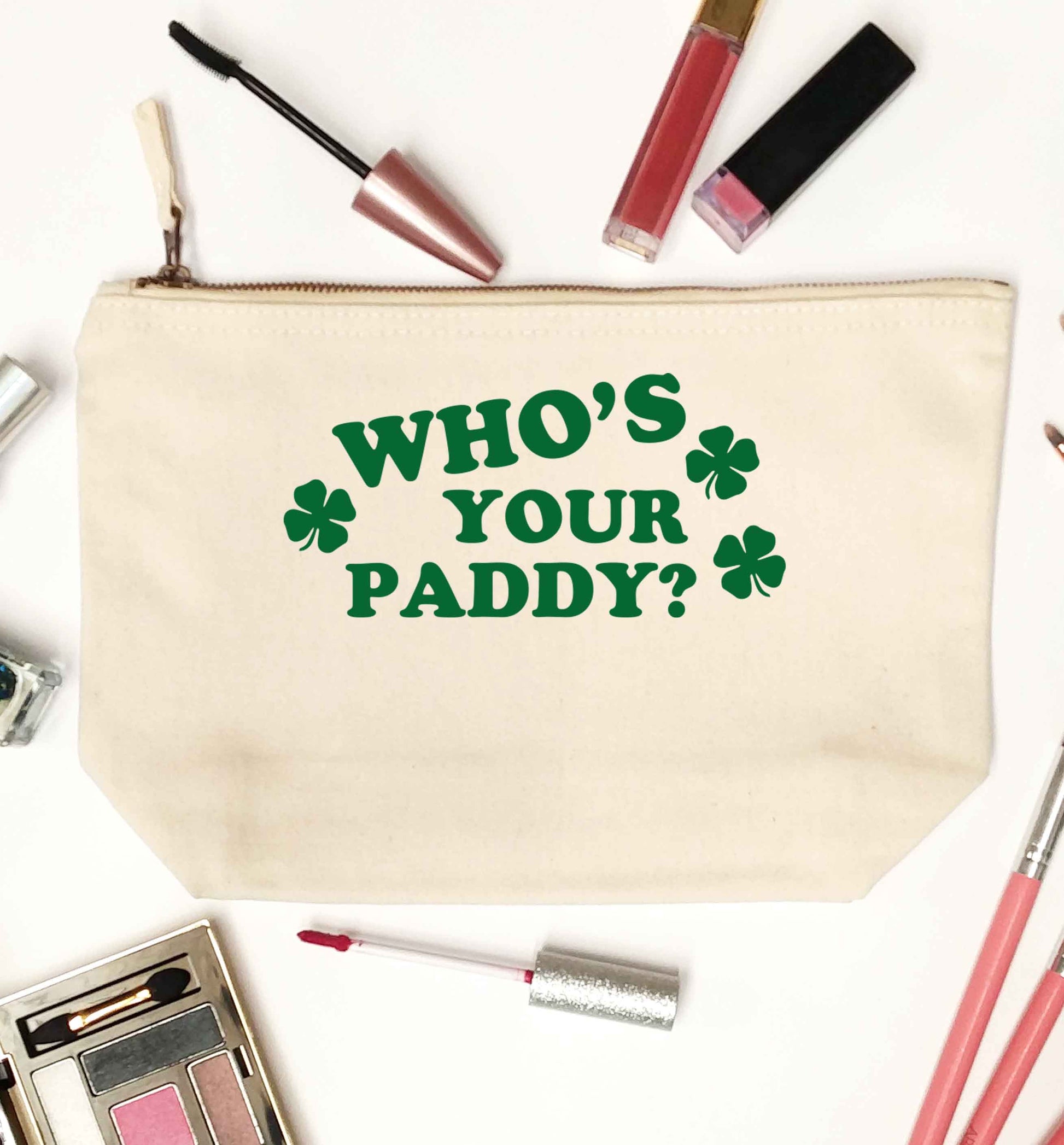 Who's your paddy? natural makeup bag