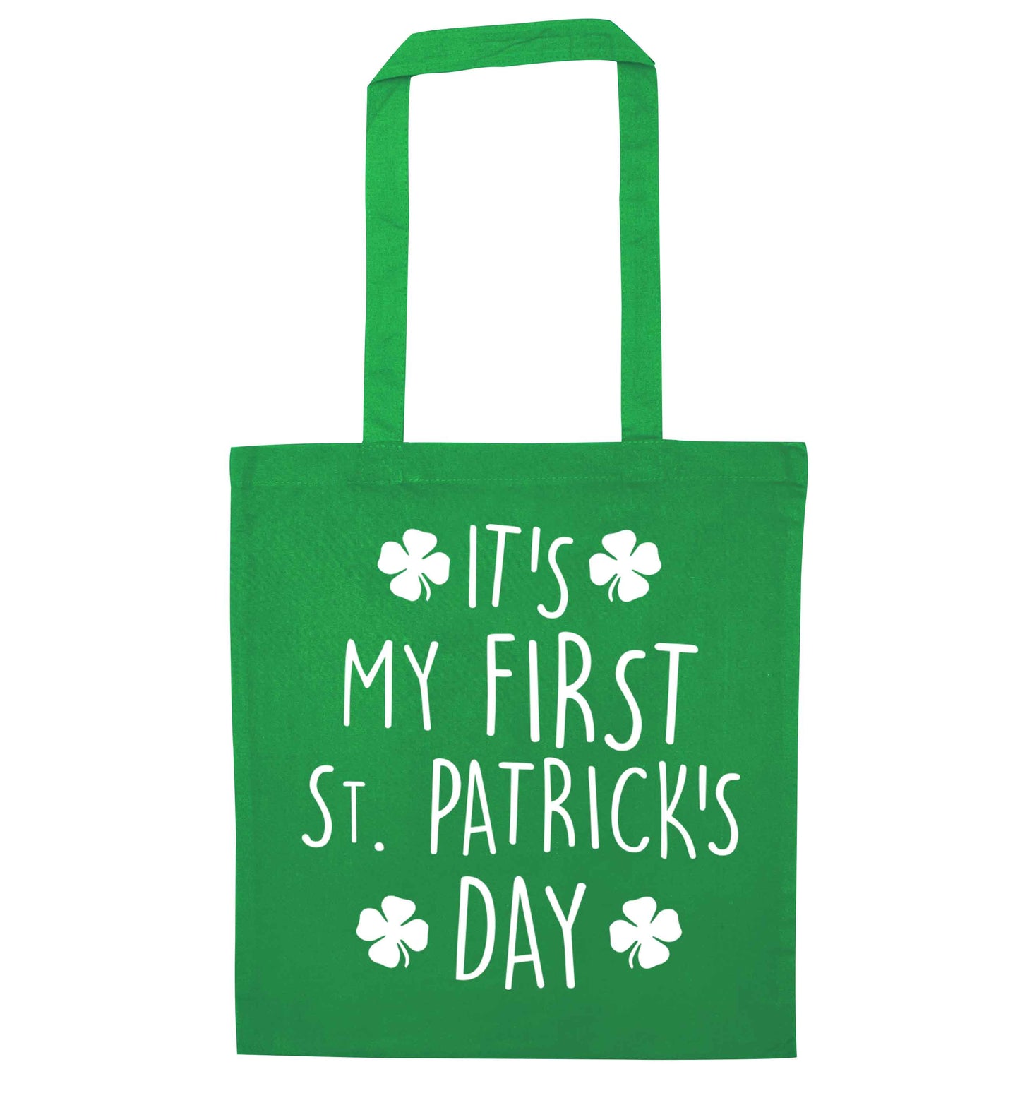 It's my first St.Patrick's day green tote bag