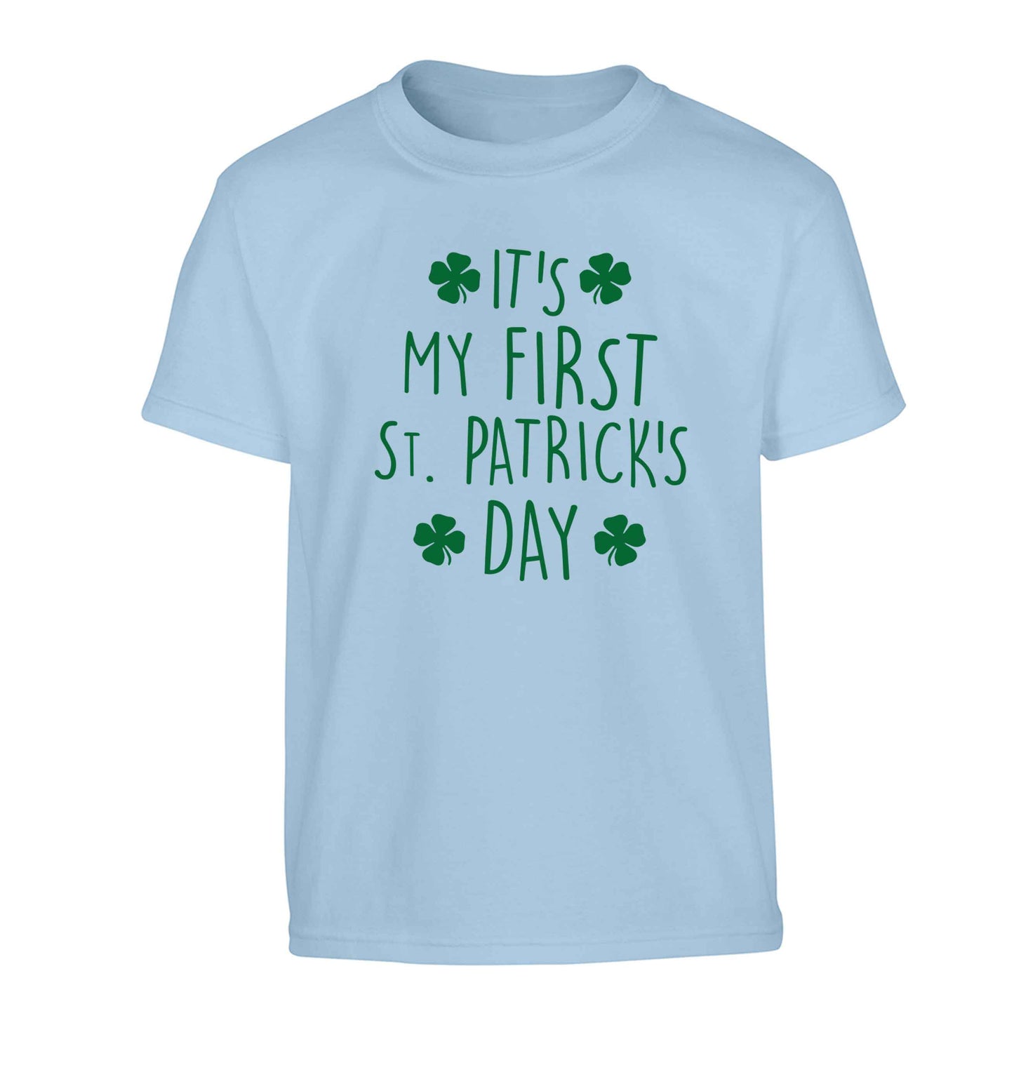 It's my first St.Patrick's day Children's light blue Tshirt 12-13 Years