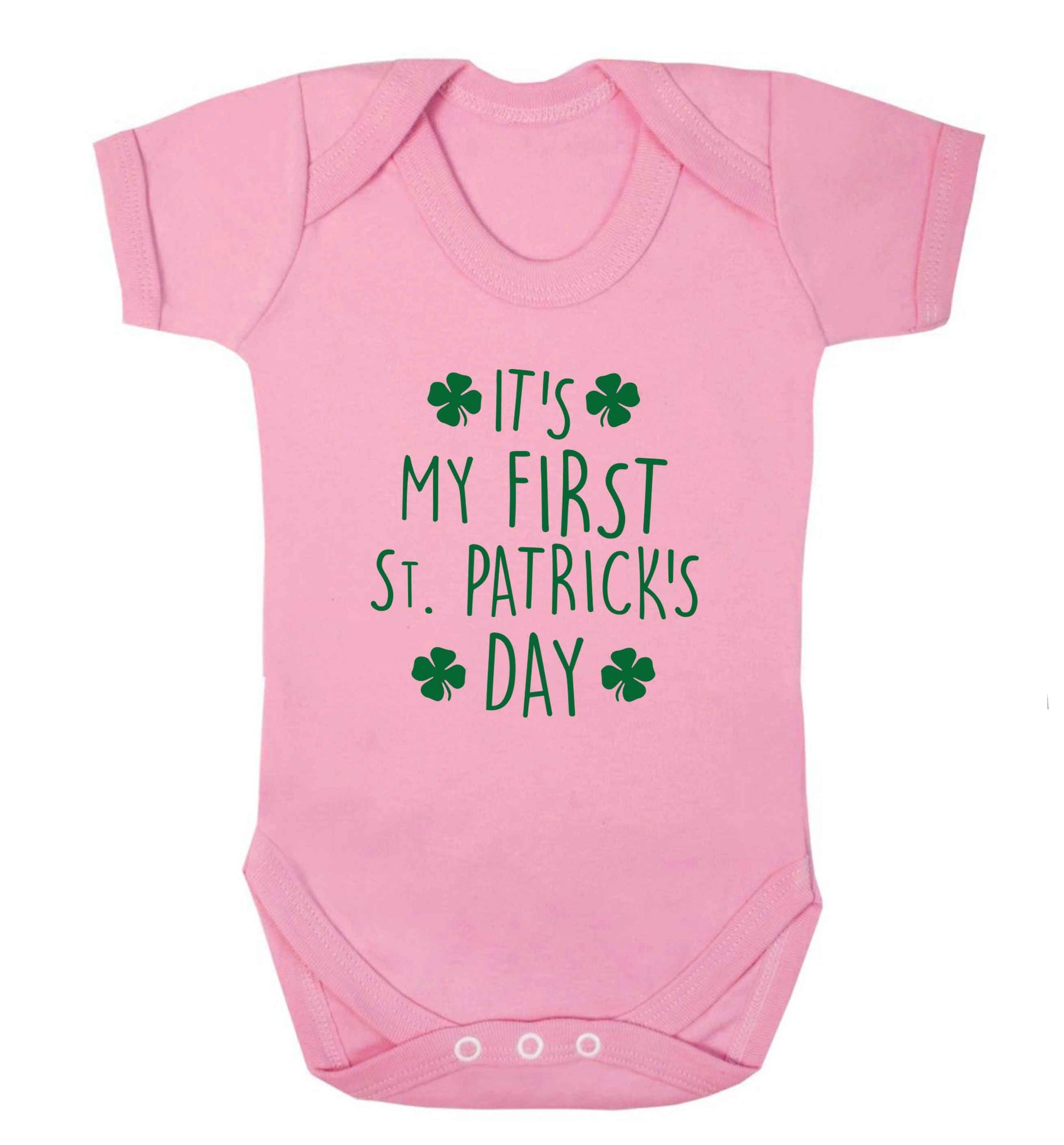 It's my first St.Patrick's day baby vest pale pink 18-24 months