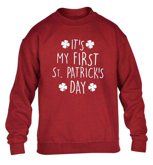 It's my first St.Patrick's day children's grey sweater 12-13 Years
