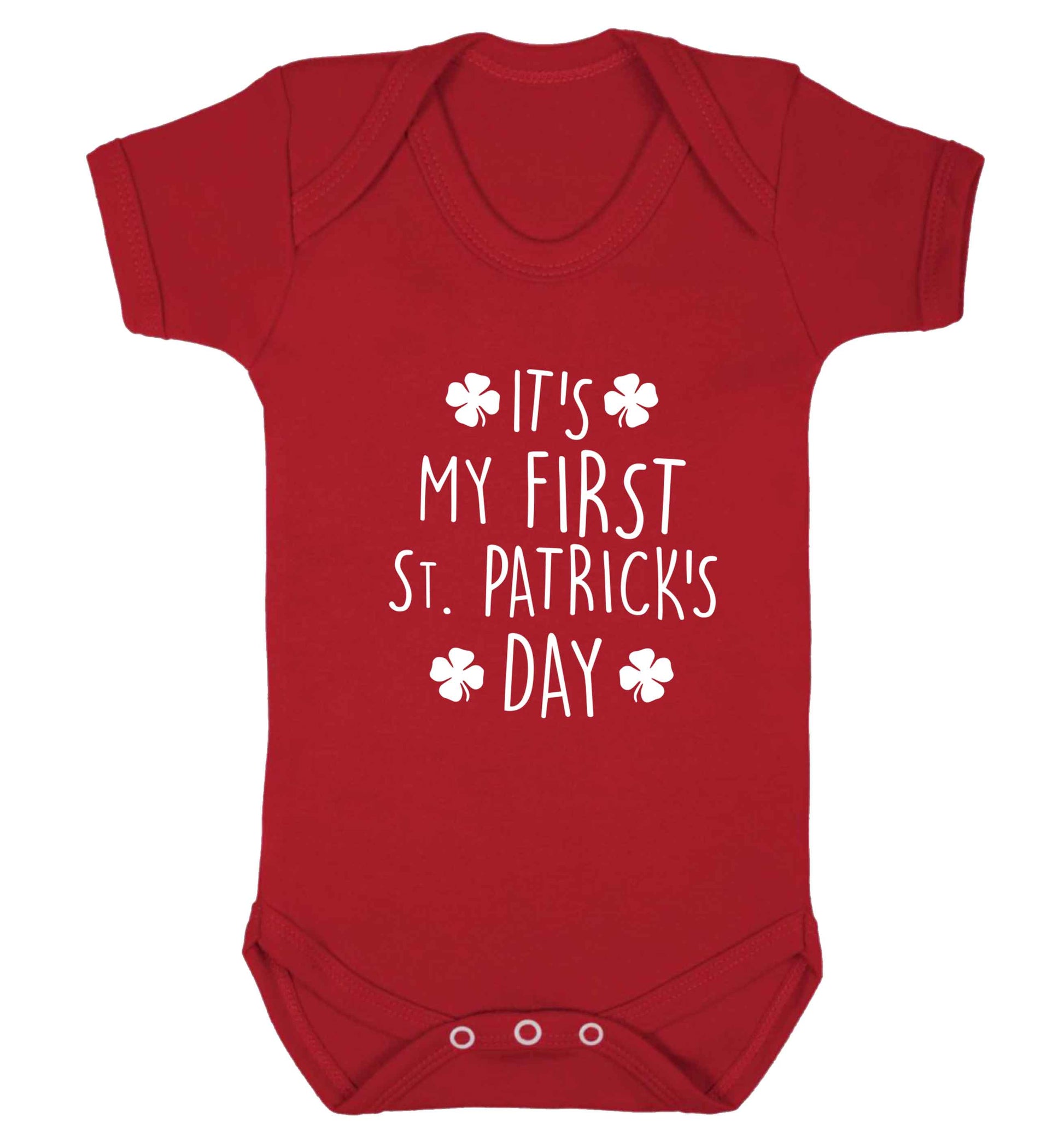 It's my first St.Patrick's day baby vest red 18-24 months
