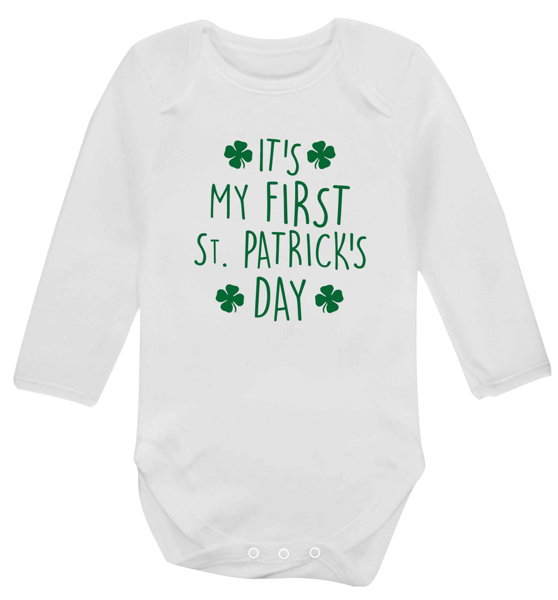 It's my first St.Patrick's day baby vest long sleeved white 6-12 months