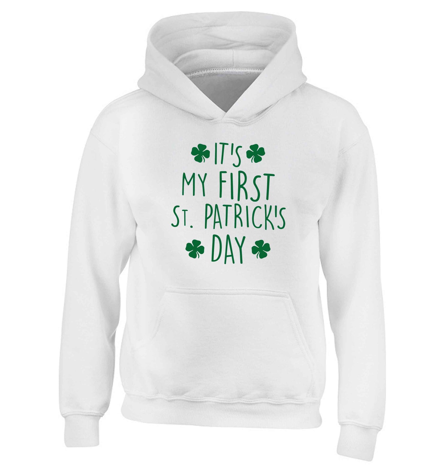 It's my first St.Patrick's day children's white hoodie 12-13 Years